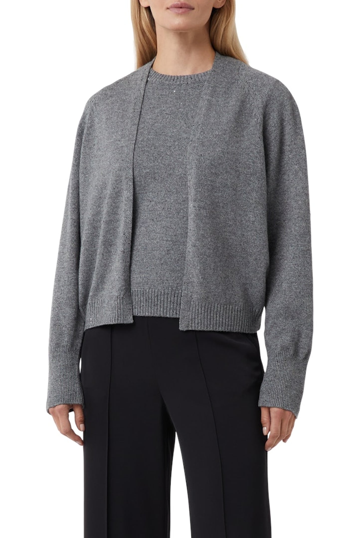 COMMA CARDIGAN GREY 1