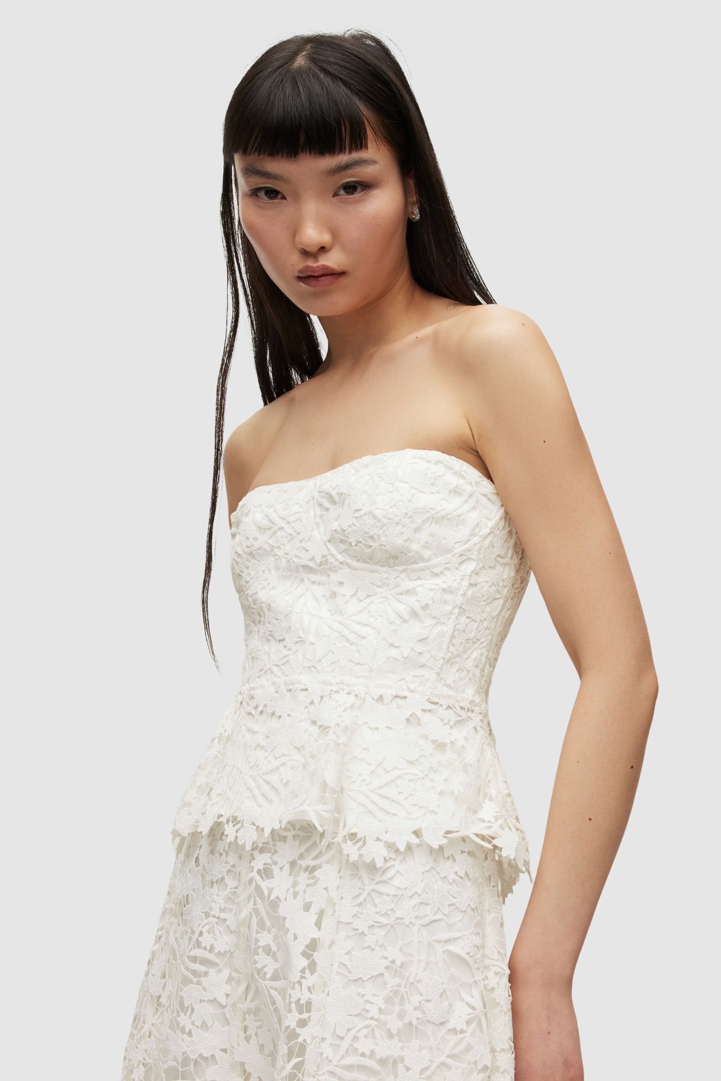 SIENNA BRODERIE TOP CHALK WHITE 1