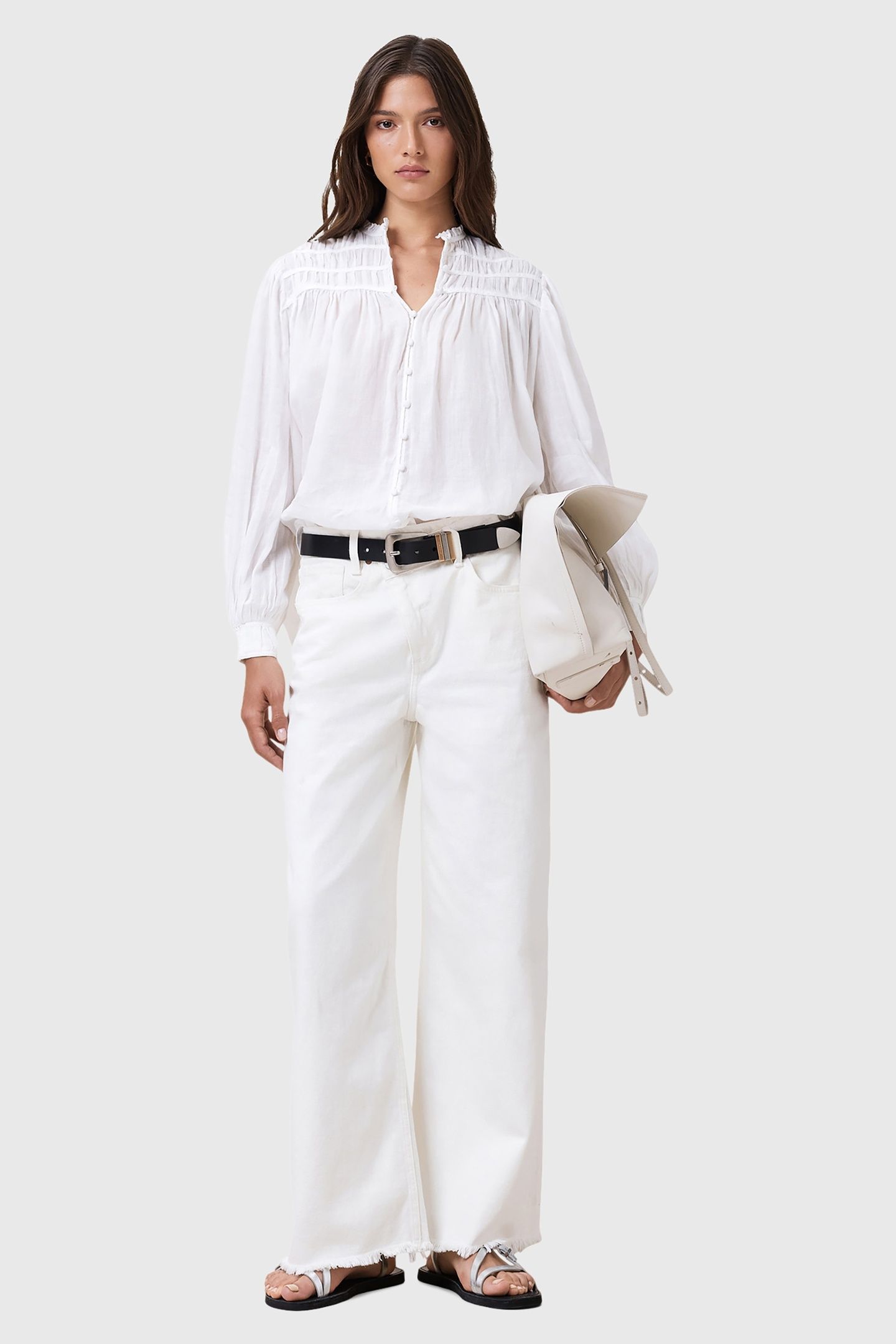 ETTI LINEN SHIRT OPTIC WHITE 4