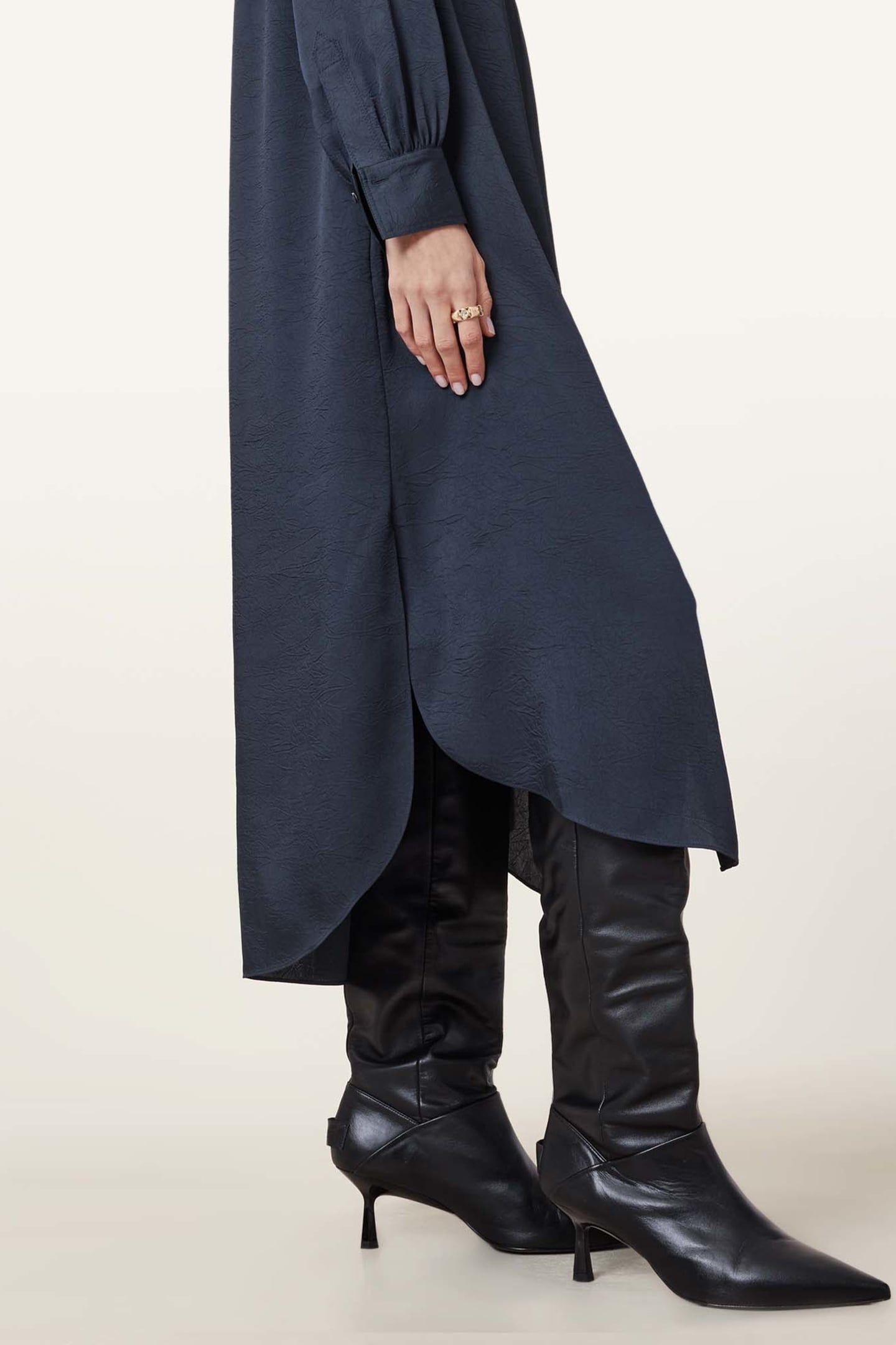 AGGIE SHIRT DRESS DENIM BLUE 6