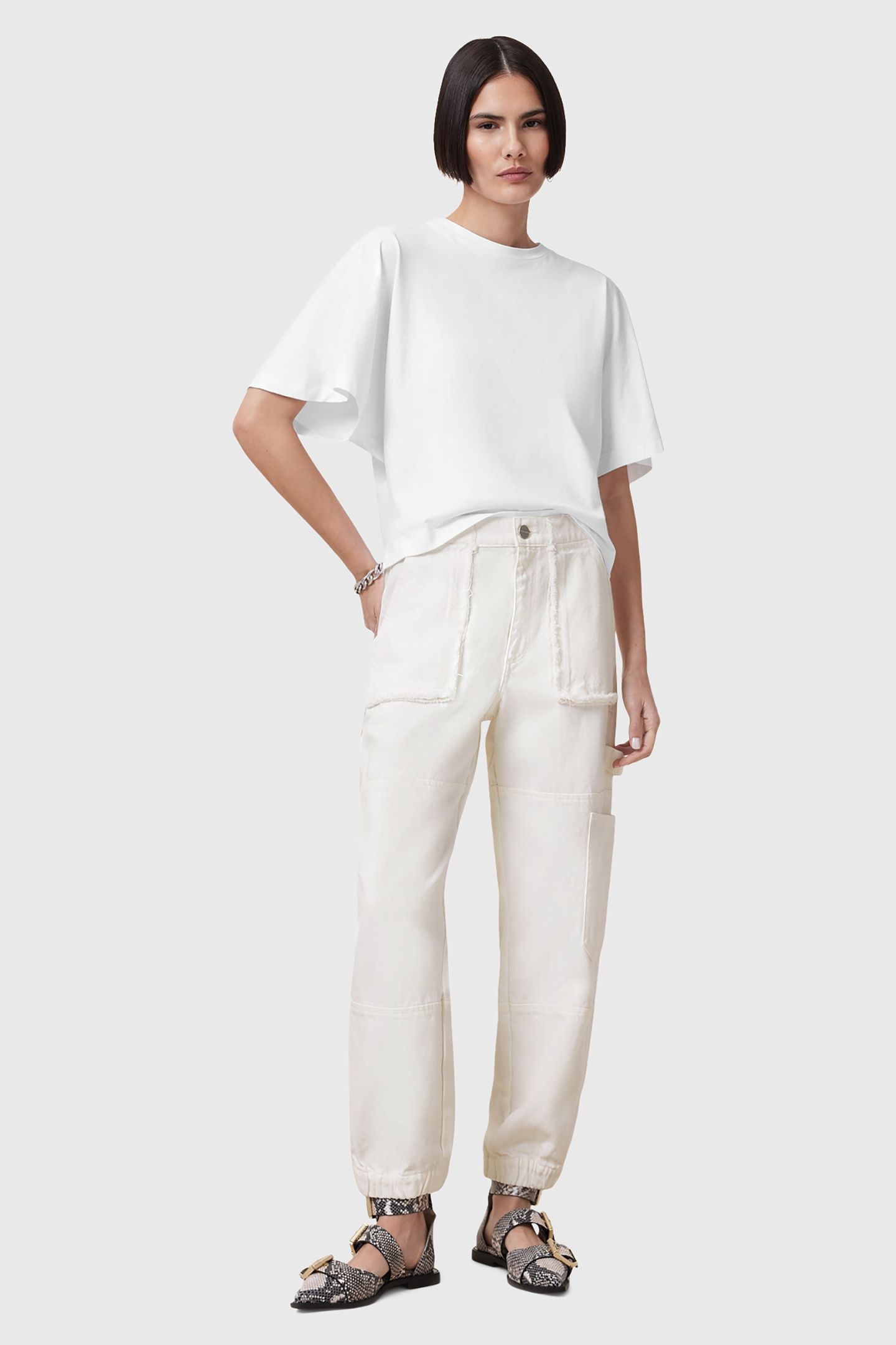 MILA FRAY TROUSER OFF WHITE 2