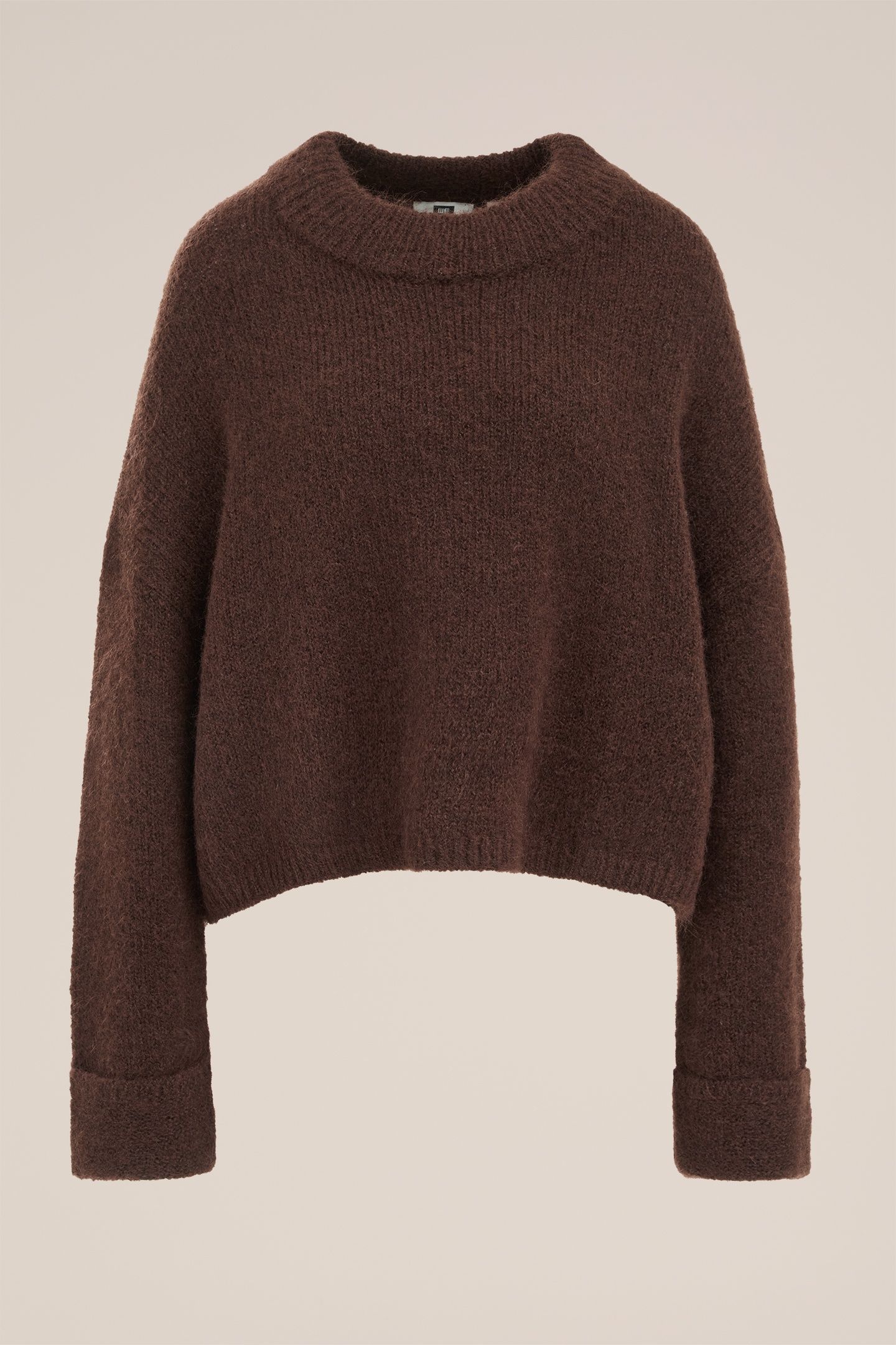 KNITTED PULLOVER DARK BROWN 4