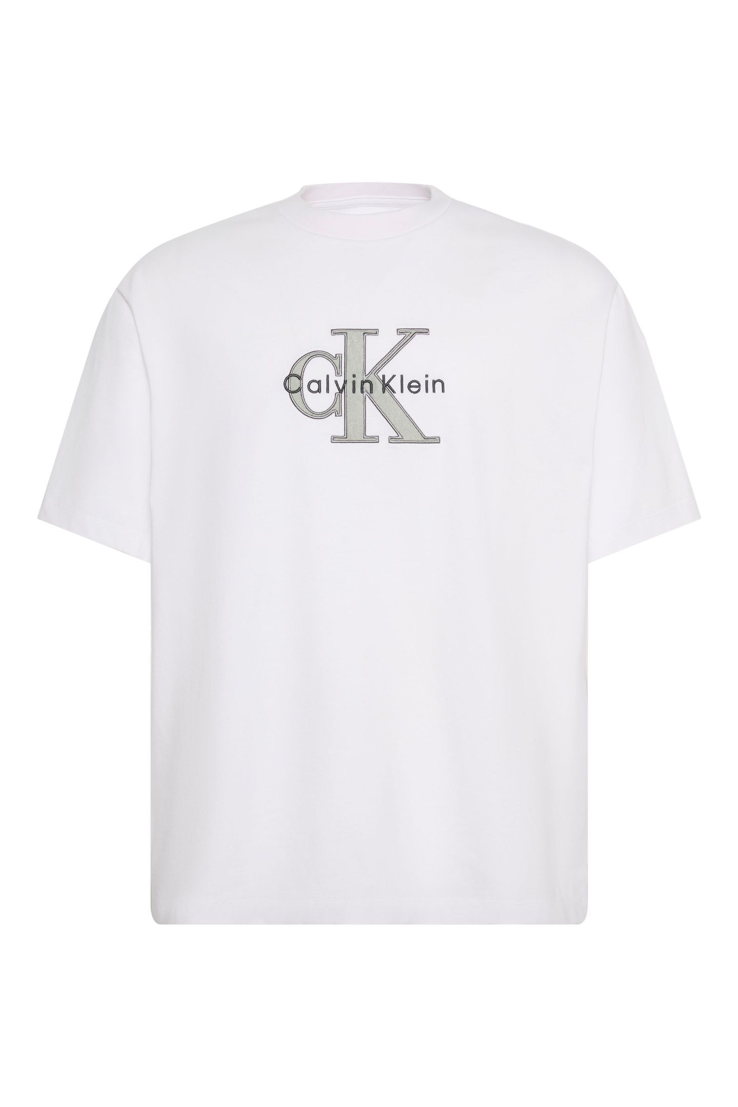 SS 16S TRICOLOR MONOLOGO TEE BRIGHT WHITE 4