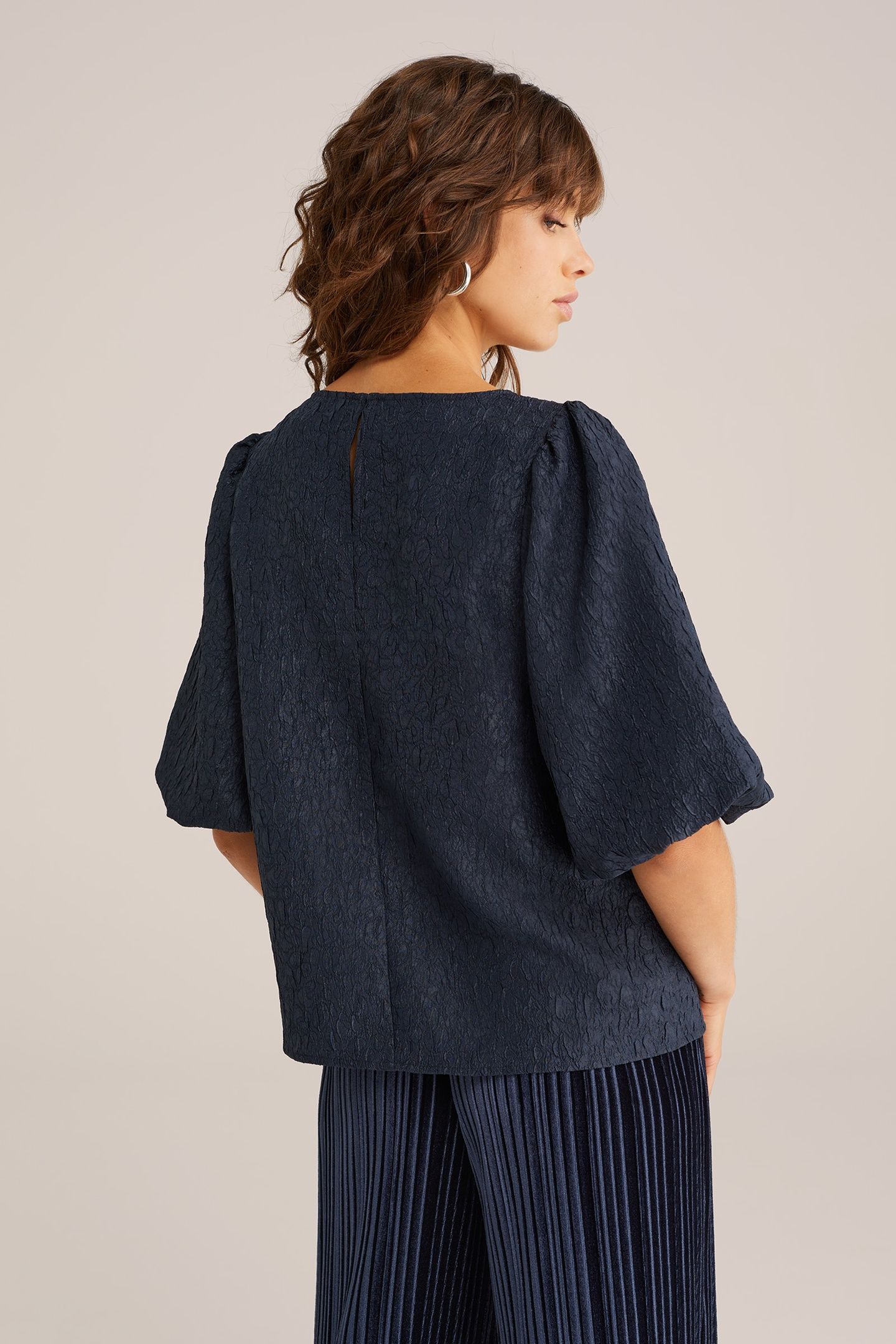 BLOUSE DARK BLUE 2