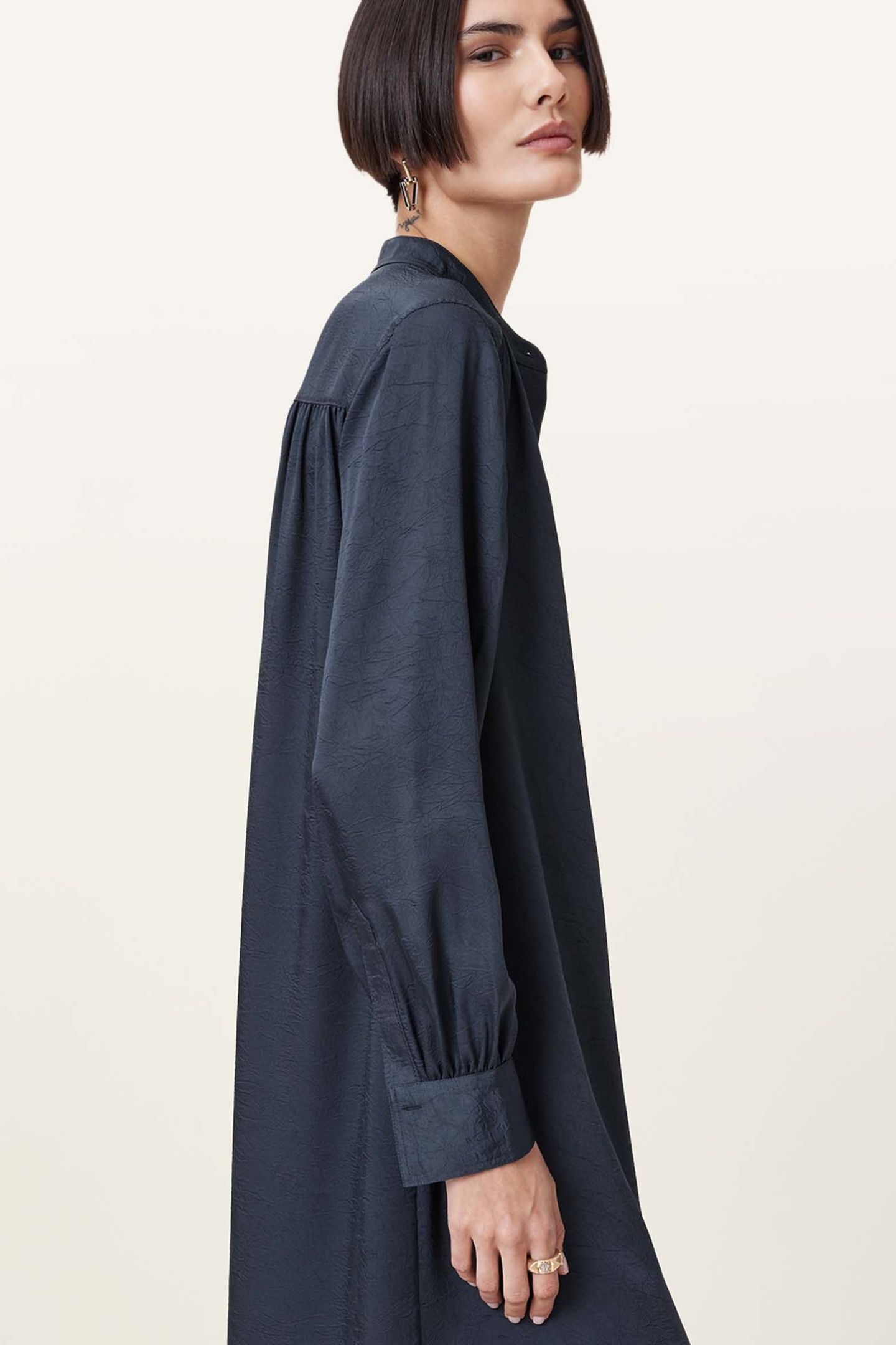 AGGIE SHIRT DRESS DENIM BLUE 5