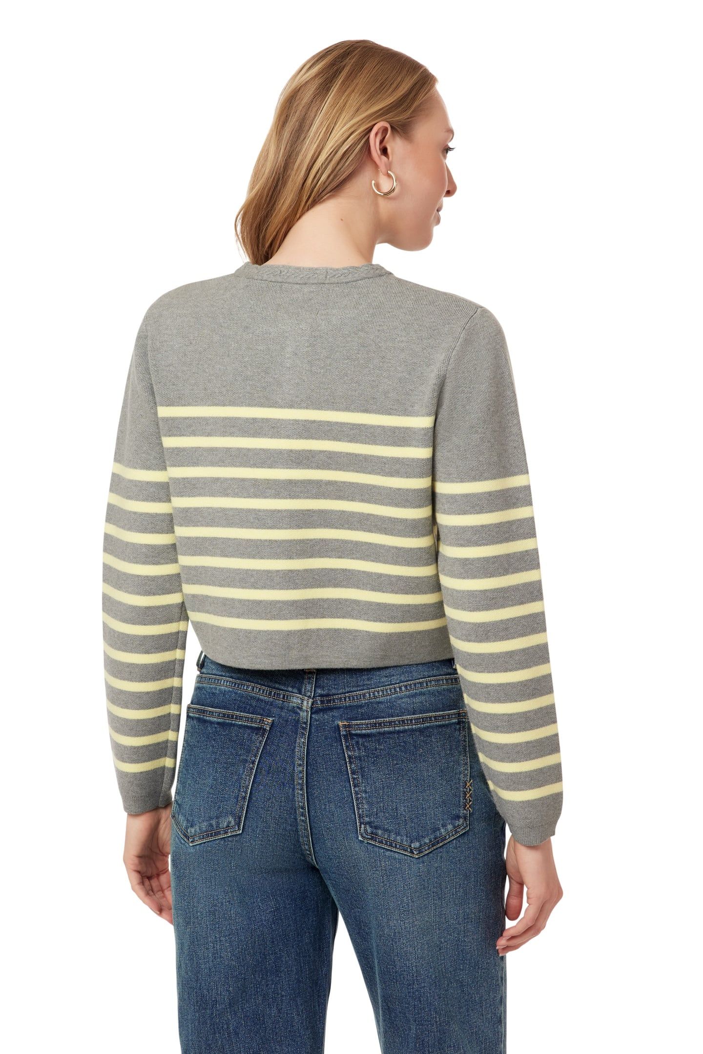 SWEATER MEDIUM GREY HEATHER/YOUNG WHEAT 5