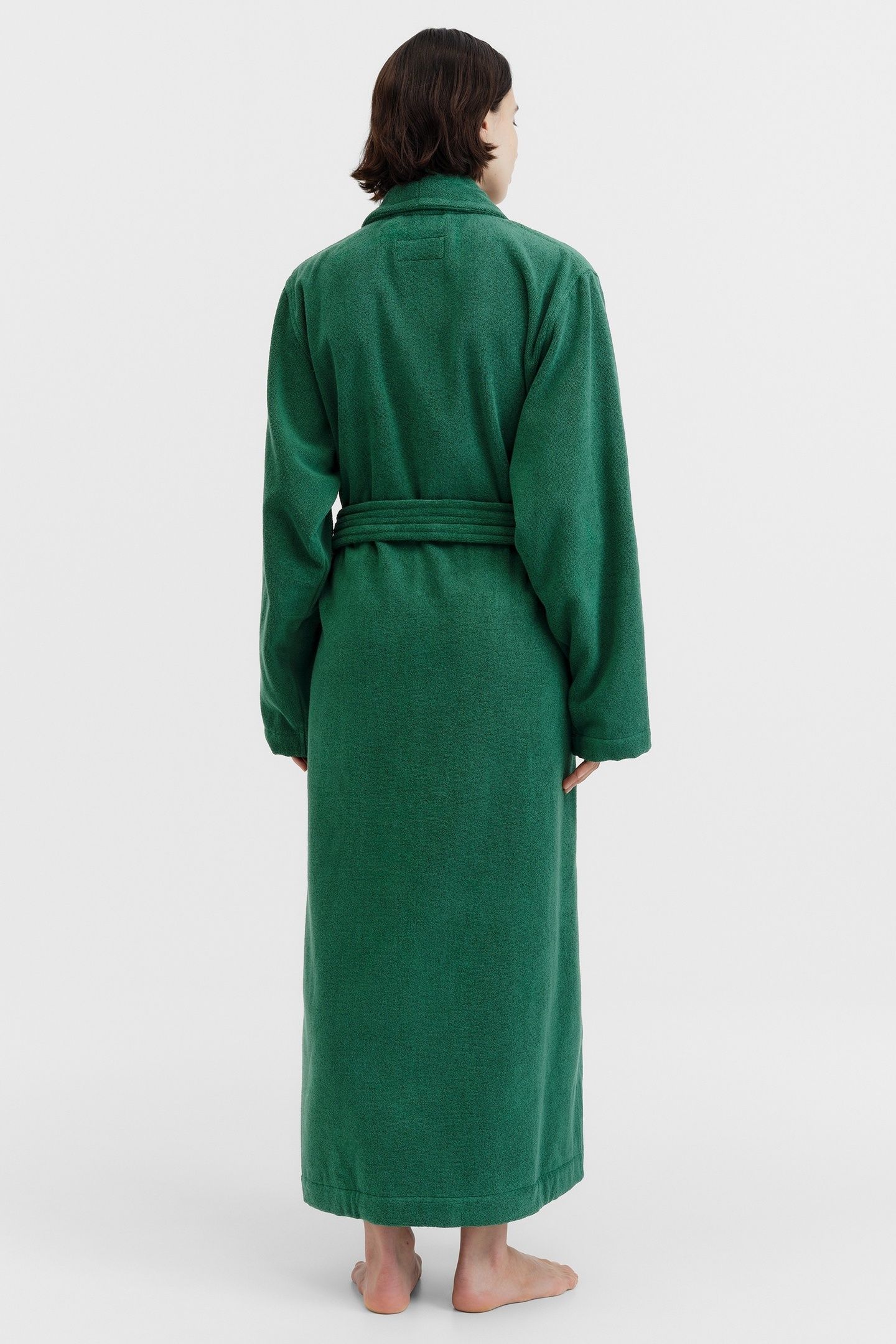 UNISEX CLASSIC BATHROBE TEAL GREEN 4