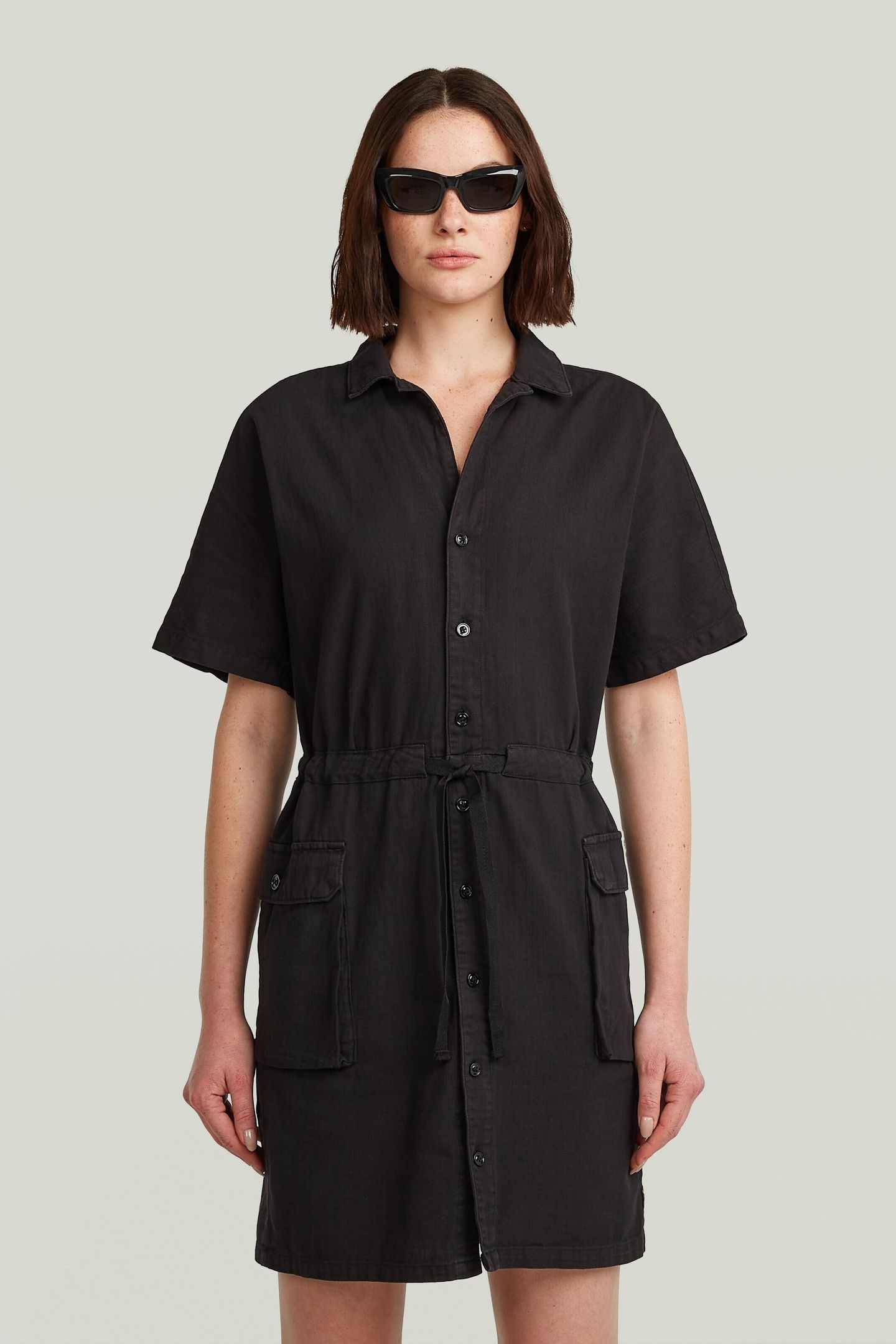 SOFT UTILITY DRESS DK BLACK GD 2