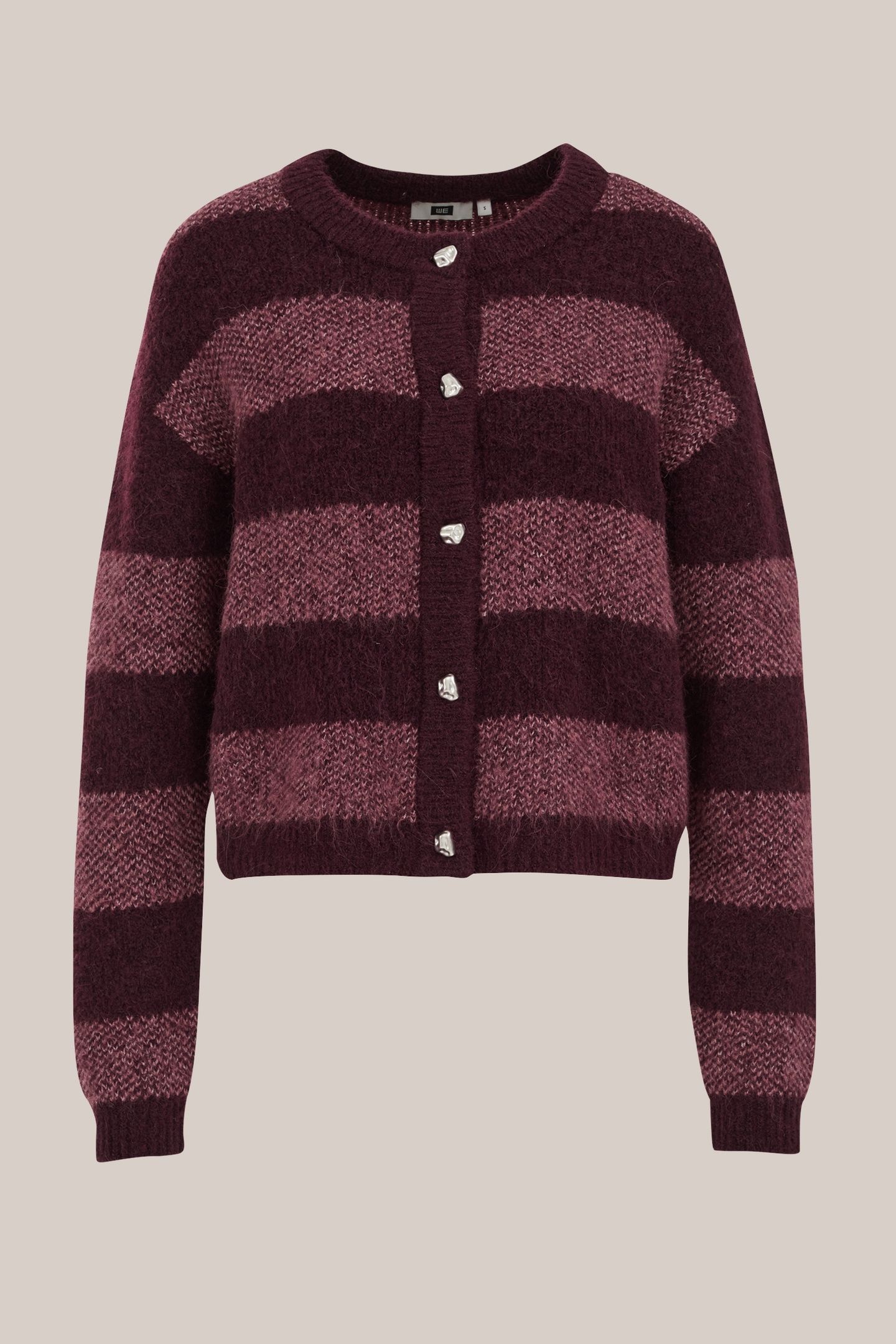 KNITTED CARDIGAN AUBERGINE 4