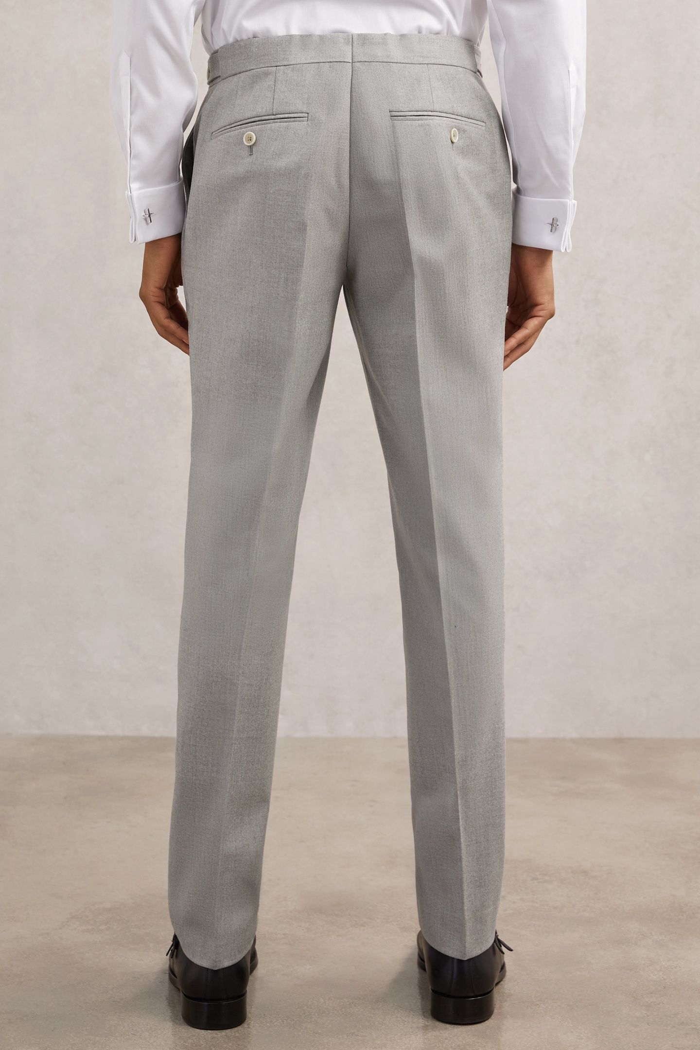FLANNEL MIXER TROUSER SOFT GREY 3