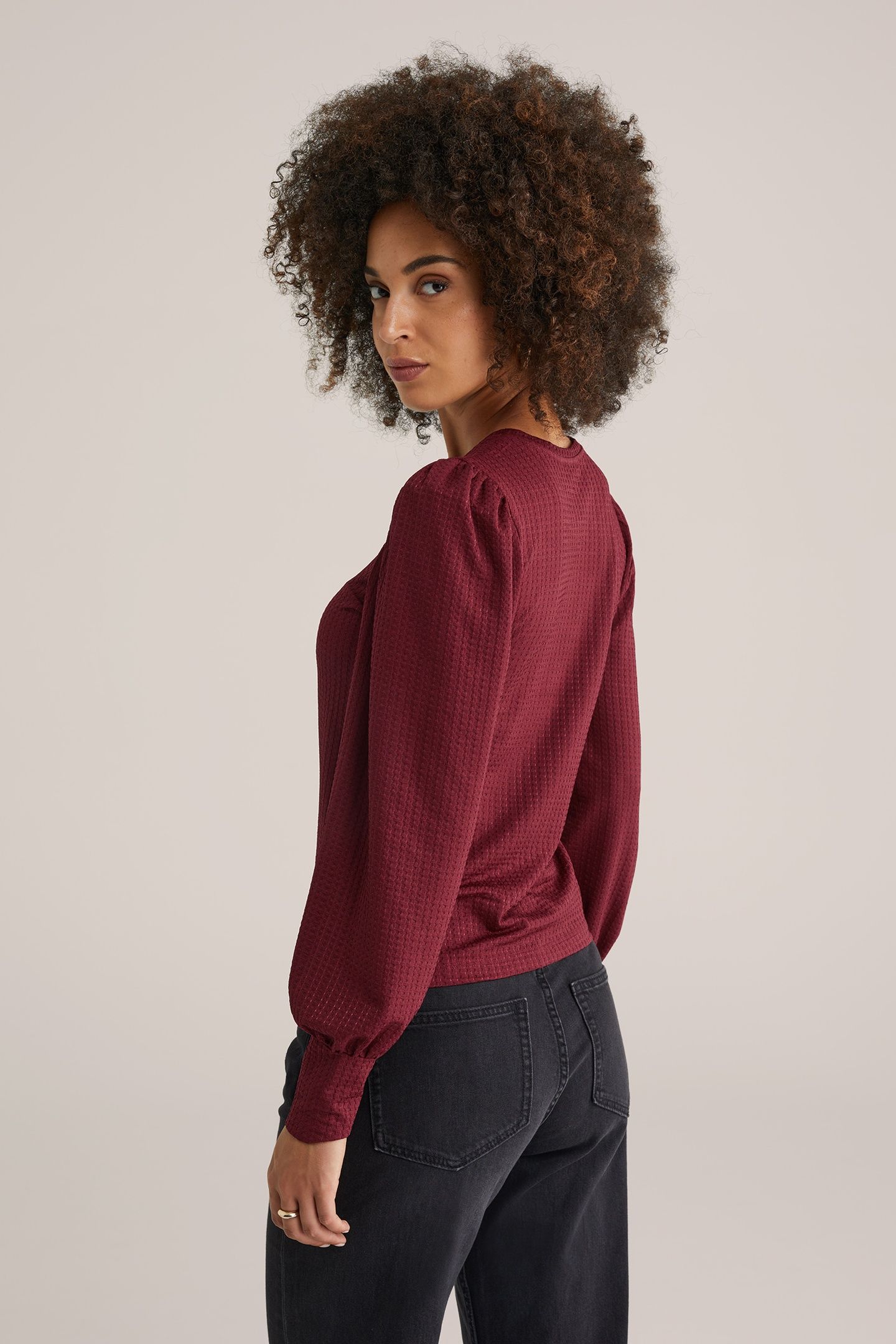 T-SHIRT BURGUNDY RED 2