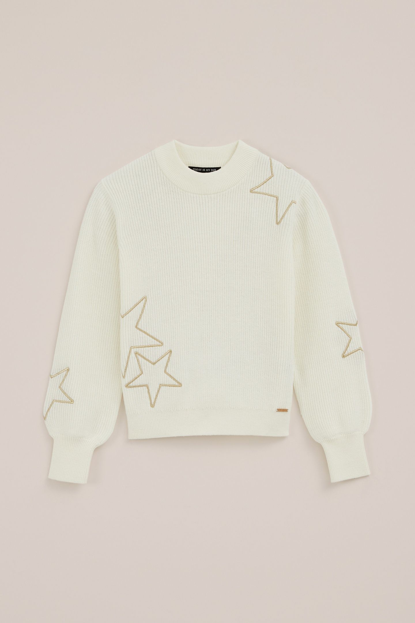 KNITTED PULLOVER ECRU 3