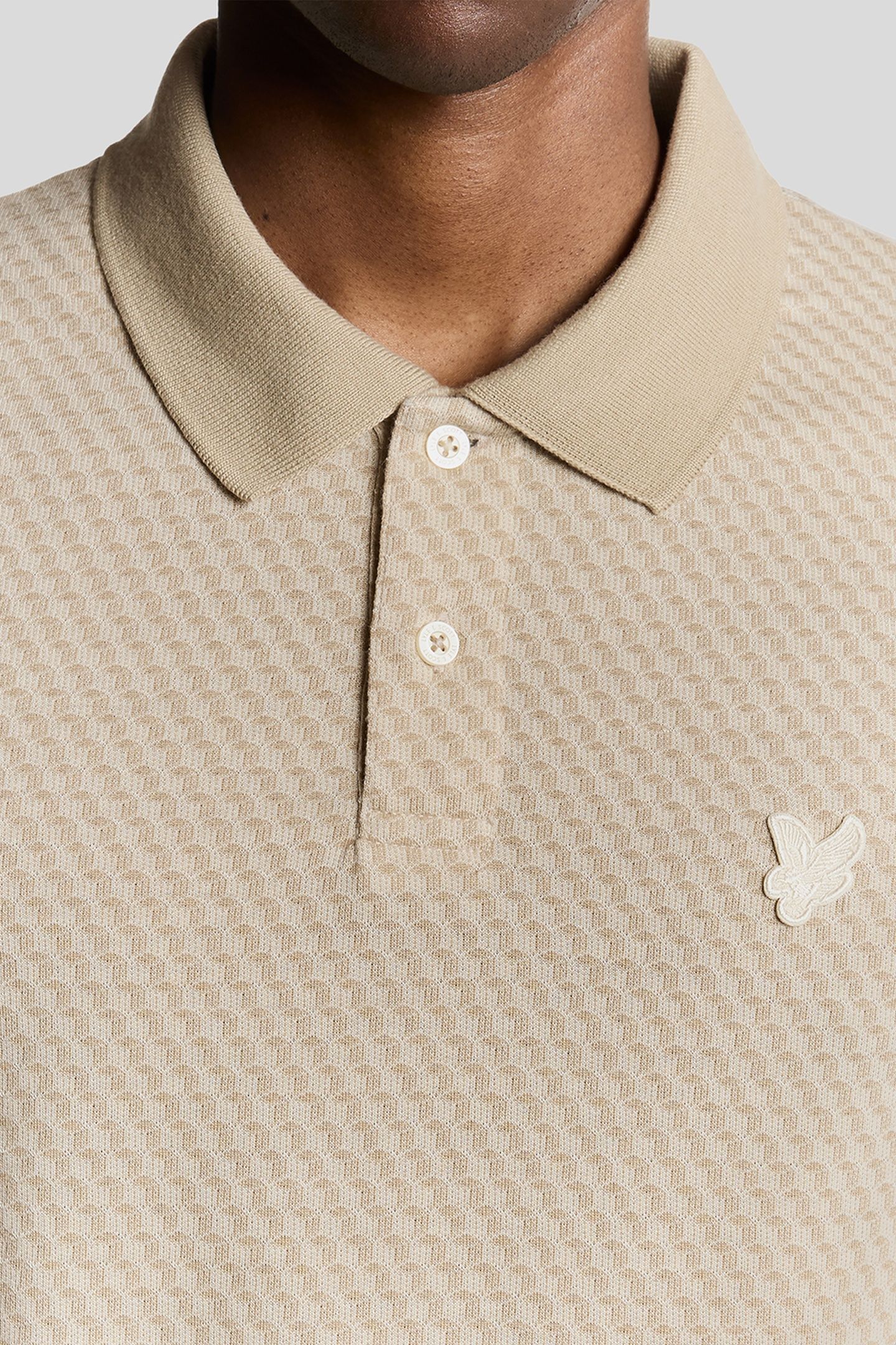 JACQUARD POLO SHIRT NATURAL 5