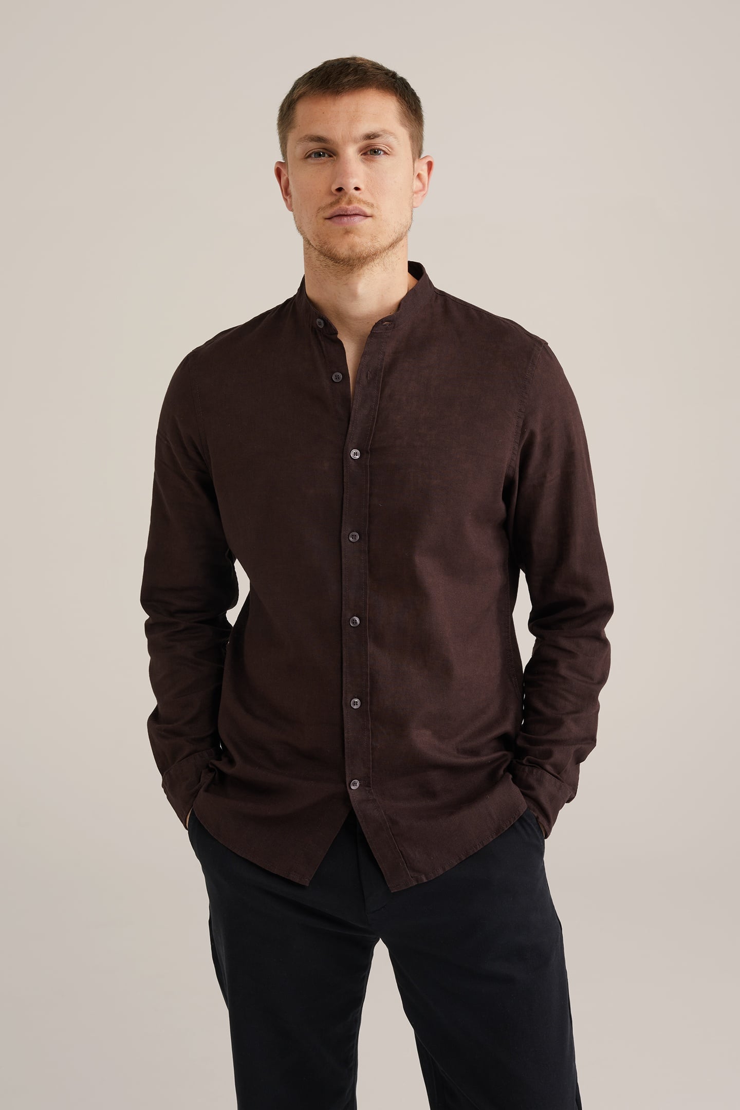 SHIRT DARK BROWN 1