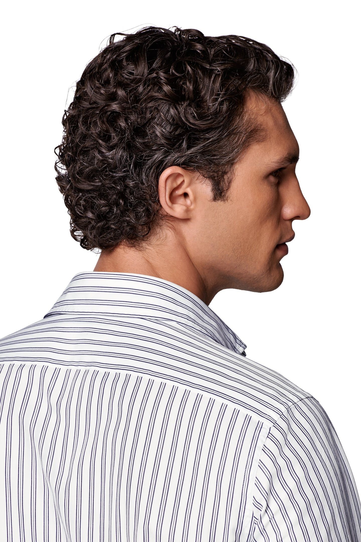 DARK BLUE STRIPE WASHED POPLIN NAVY 8