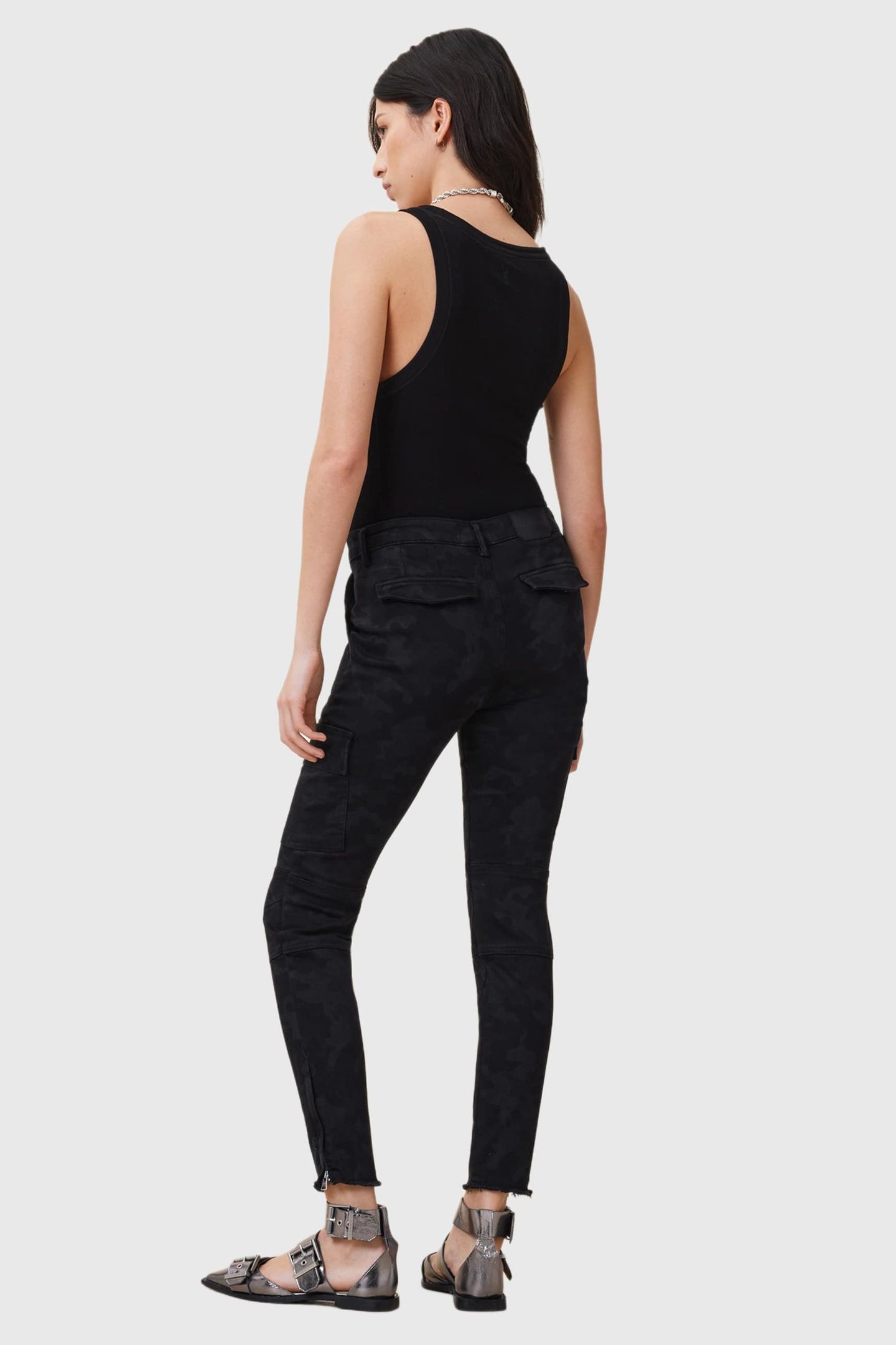 DURAN SKINNY CARGO CAMO BLACK 4