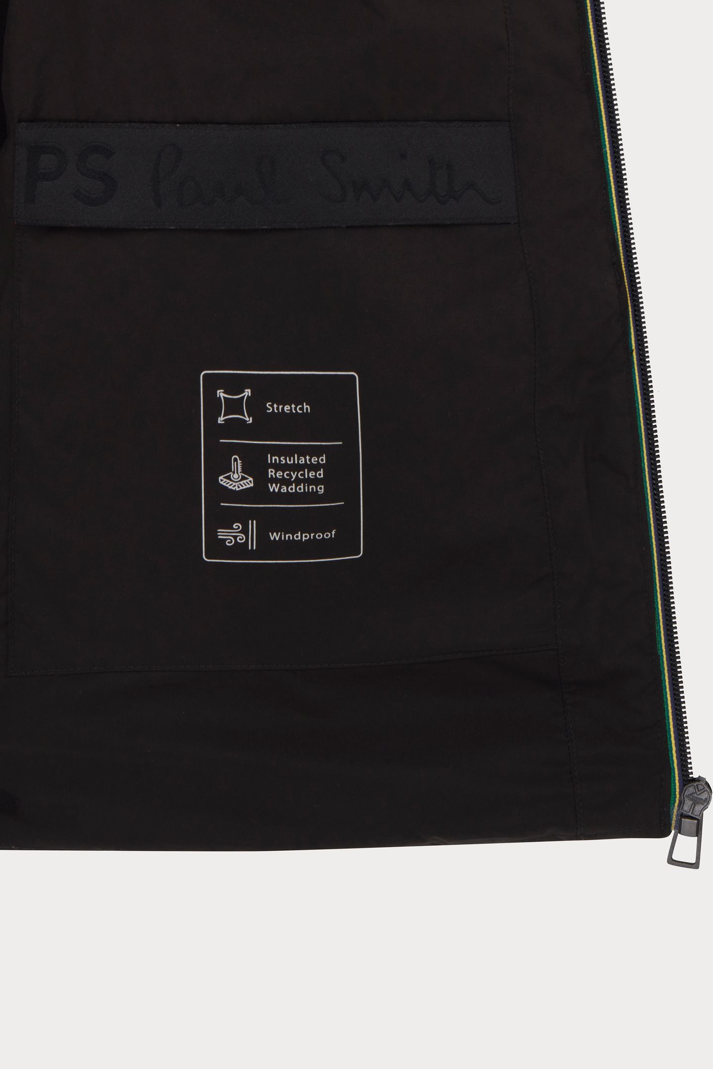 MIXED MEDIA GILET BLACK 4