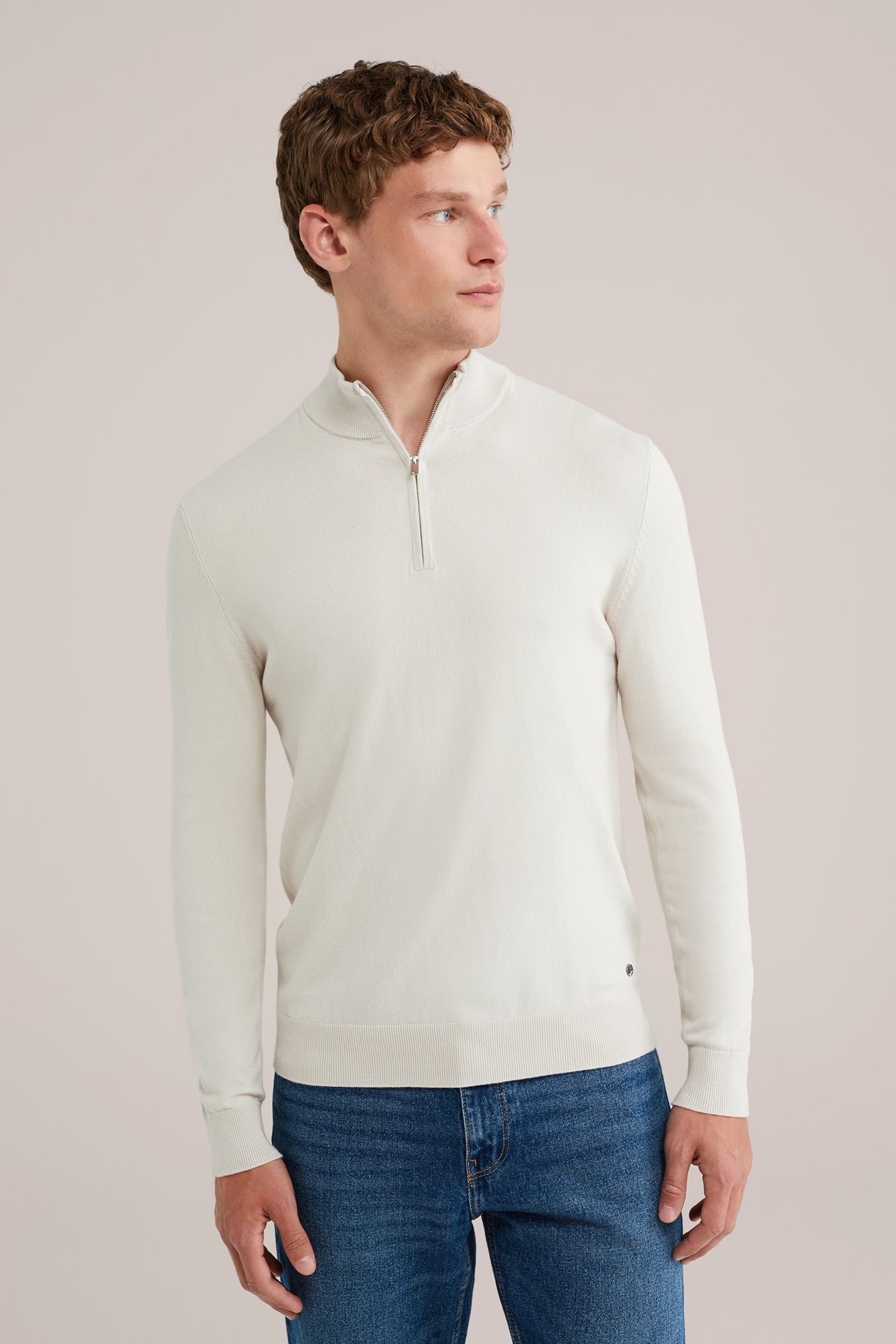 HALFWAY ZIPPER OFF-WHITE 1