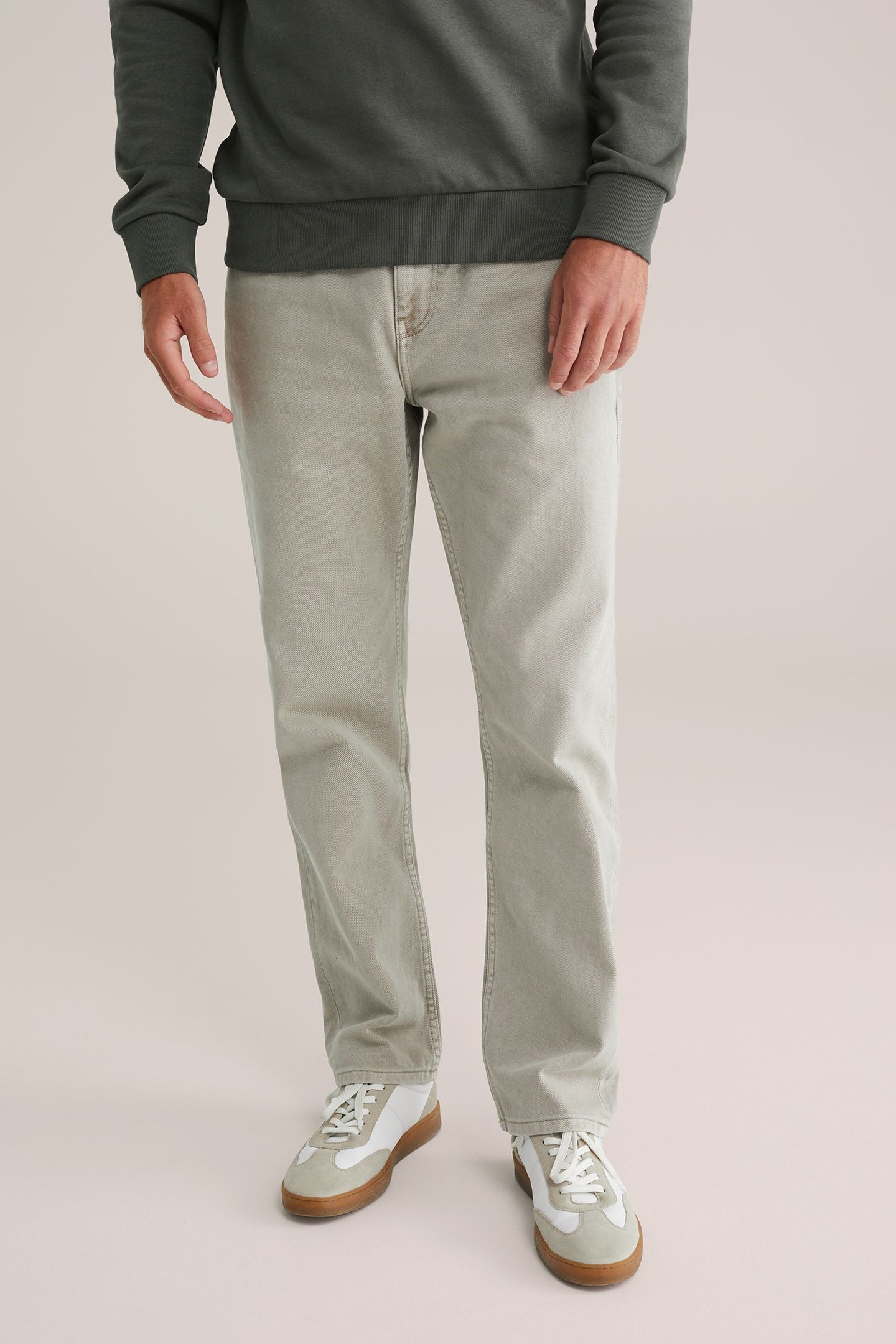 5-POCKET MID WAIST BEIGE 1