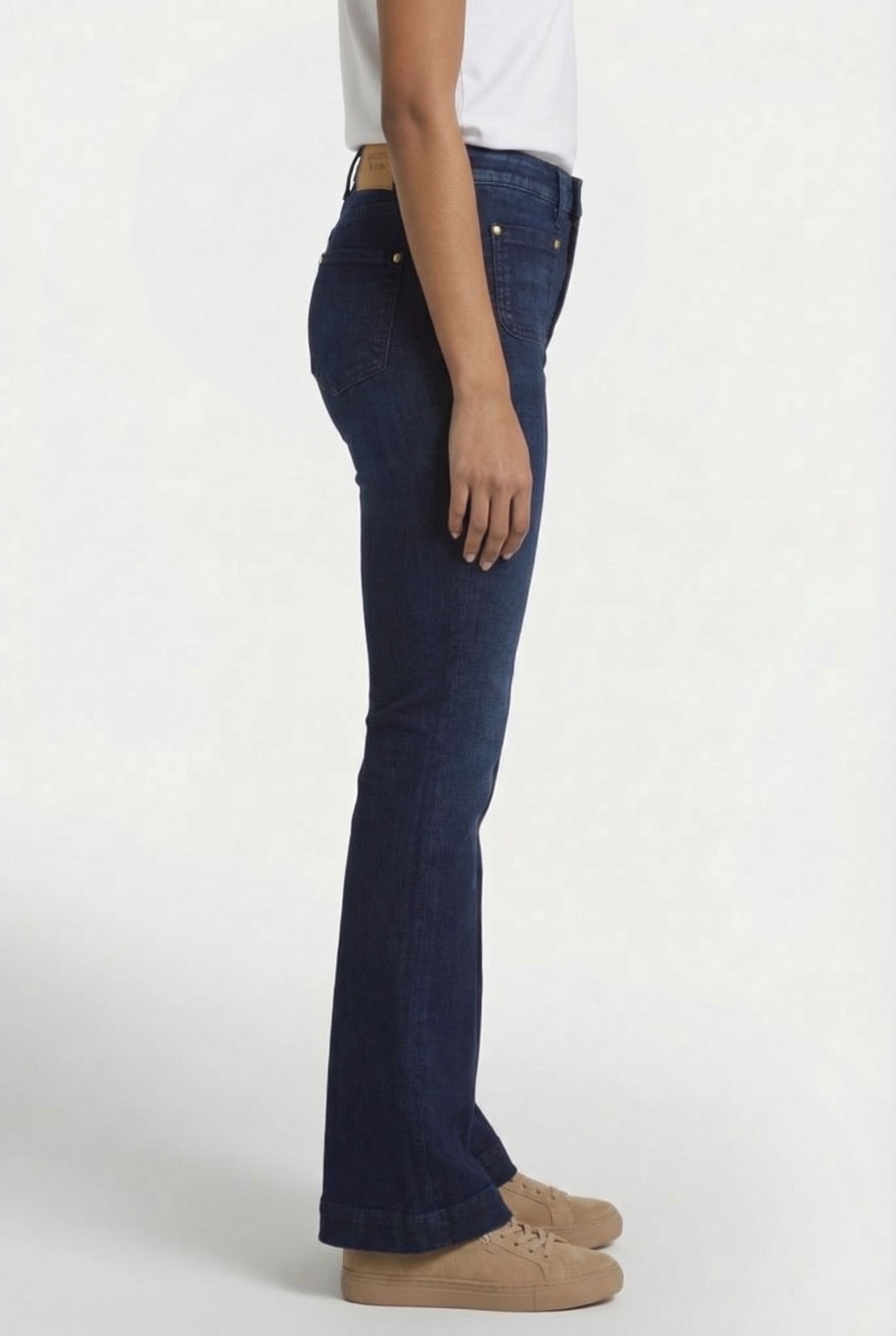 SUNRISE PATCHEDON POCKETS JEANS DARK BLUE STONE 3