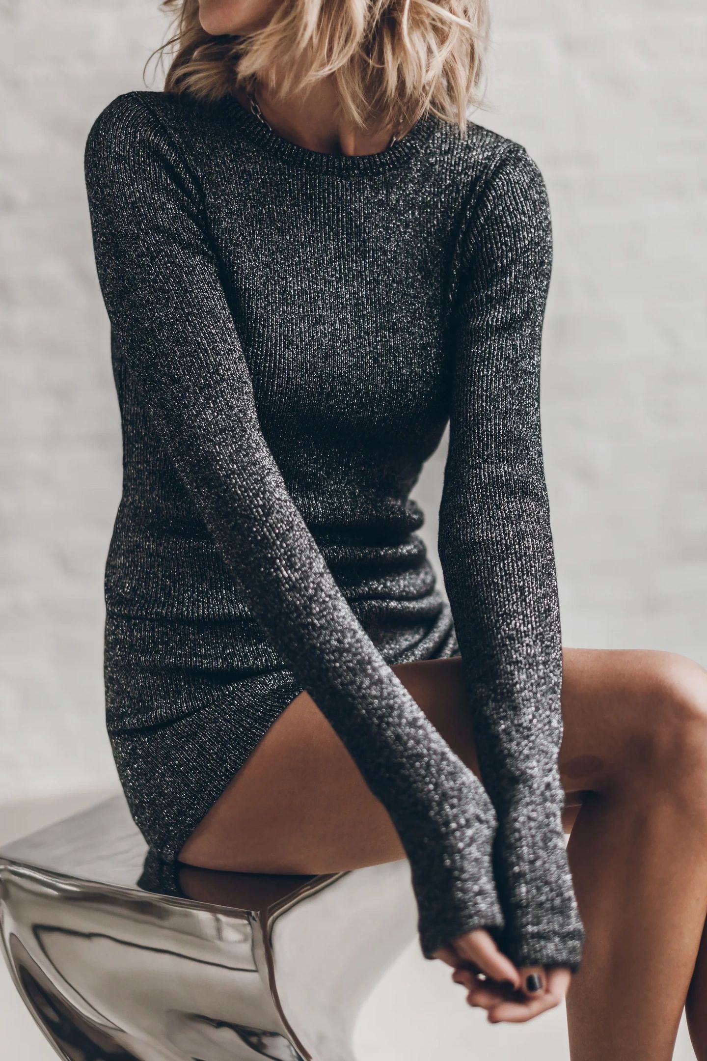 THE DARK GLITTER RIBBED LONGSLEEVE 1
