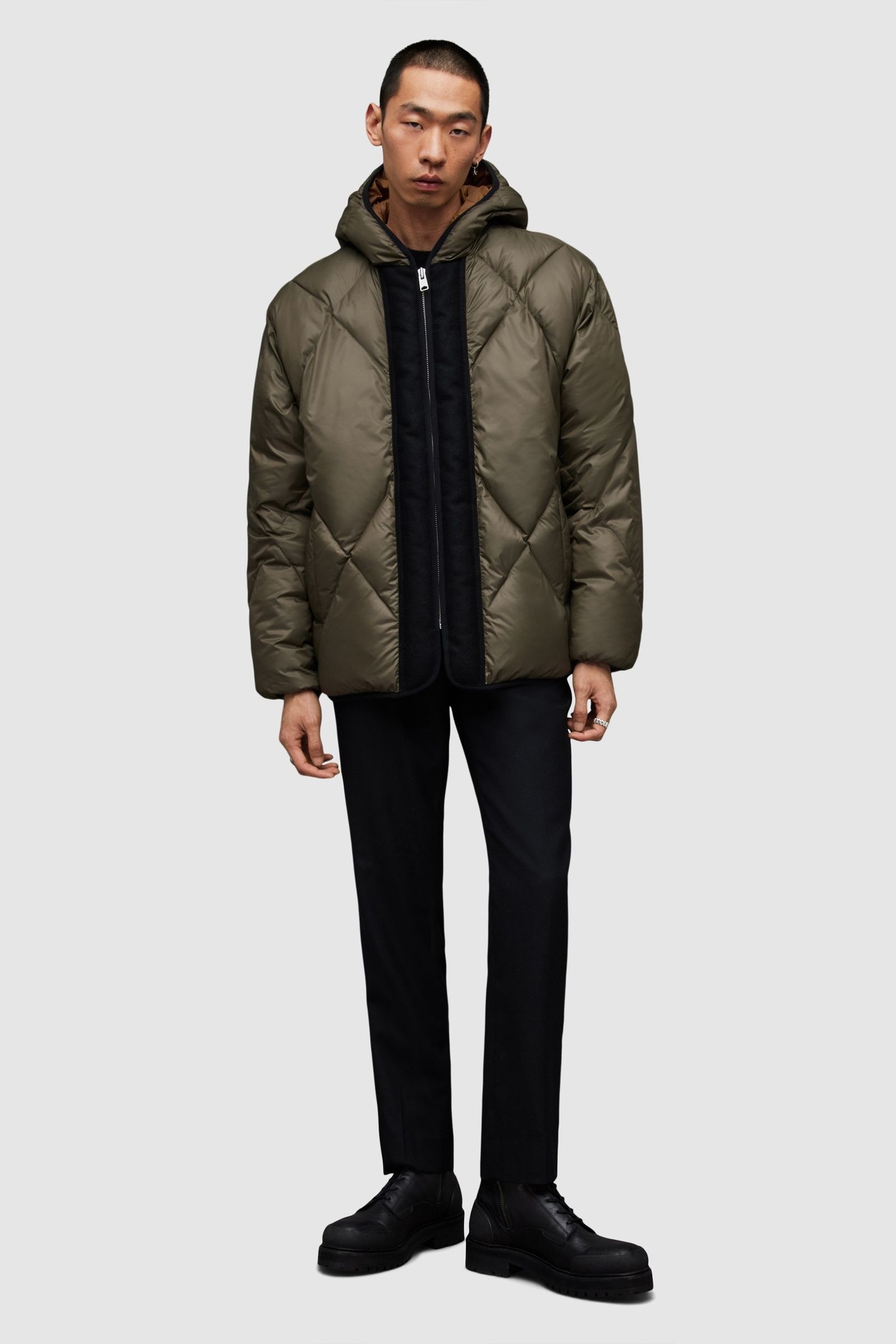 PEGASIS PUFFER COAT KHAKI/MARSH OLIVE 3