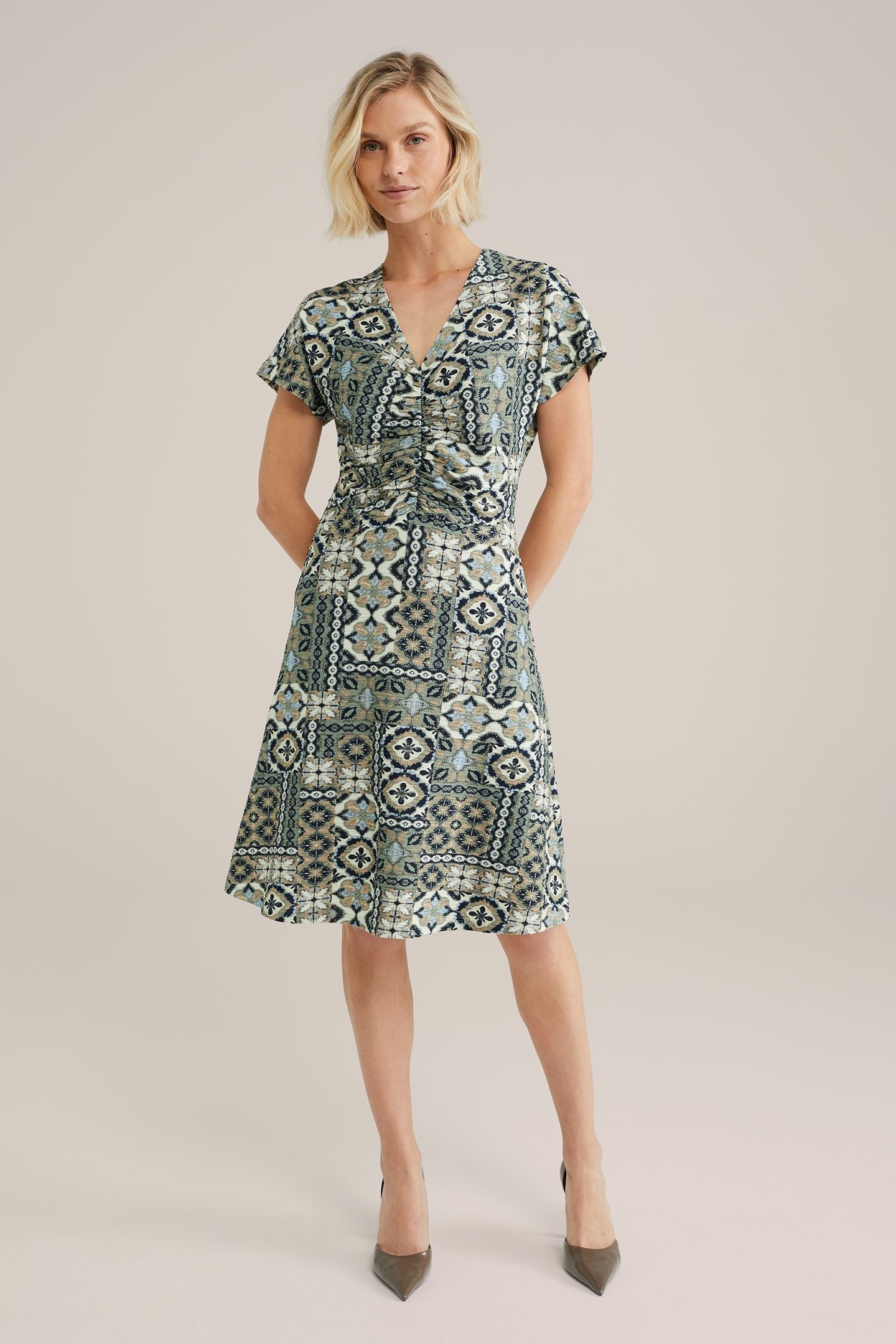 DRESS MID LENGTH GREEN 2