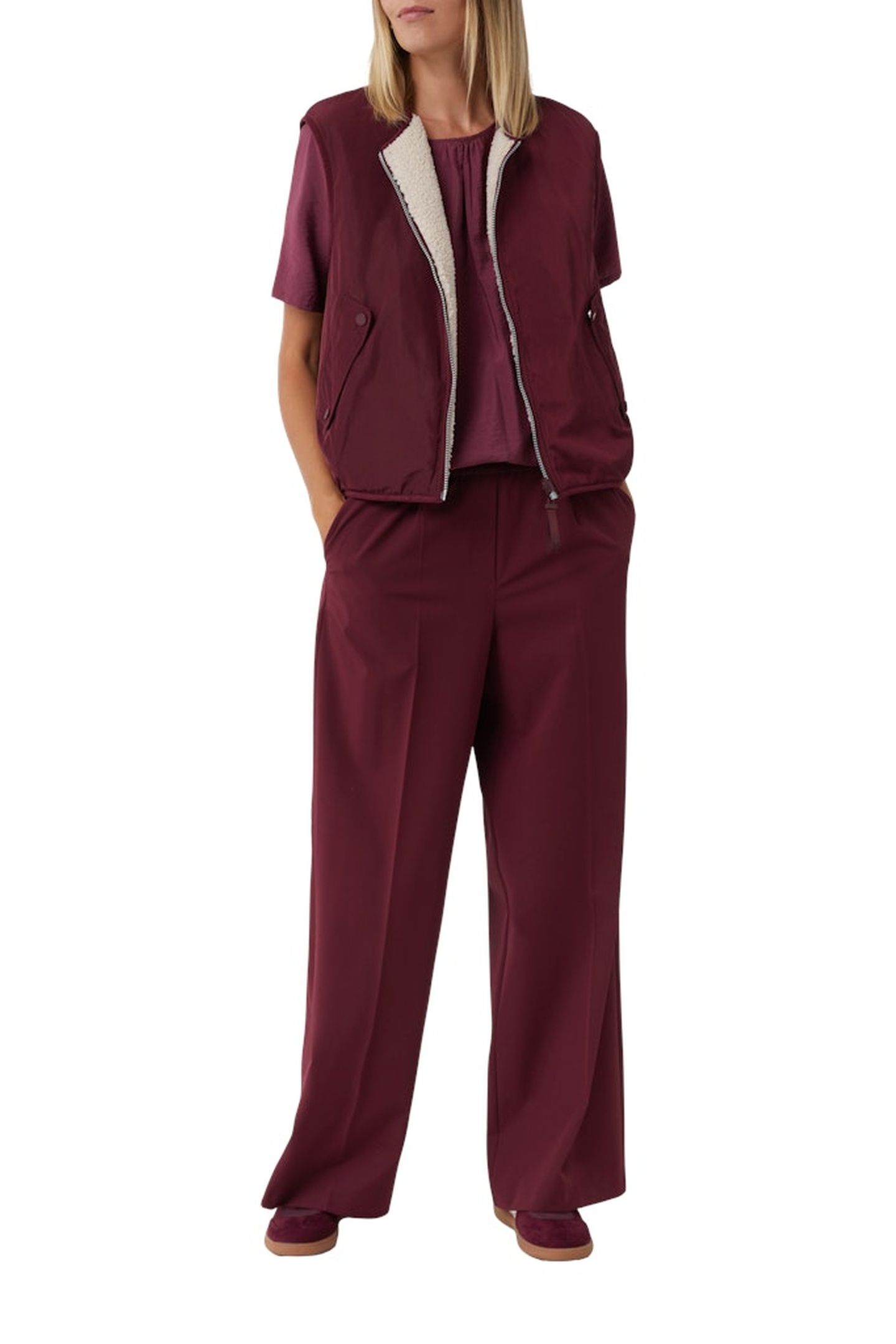 COMMA BLOUSES BURGUNDY 1