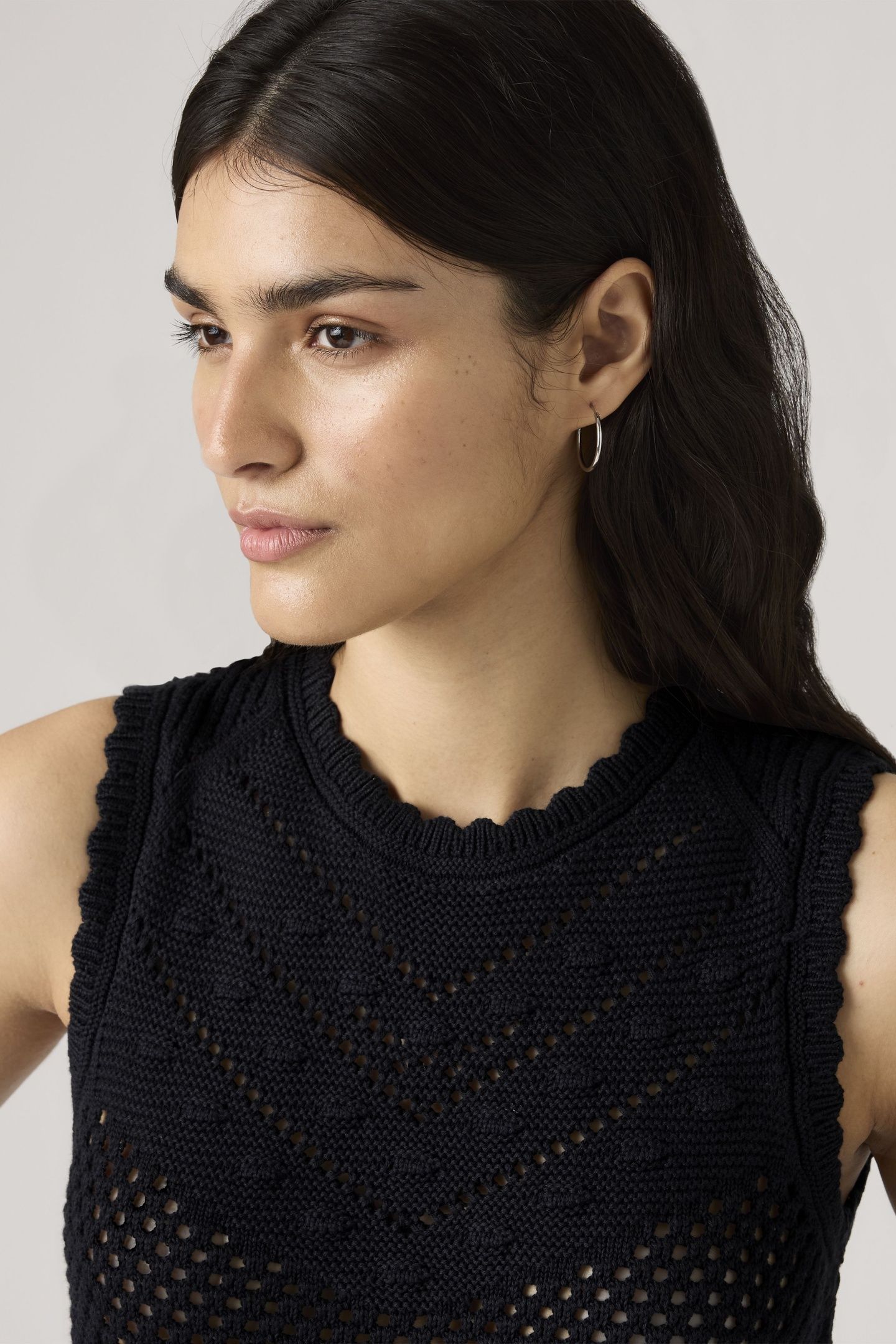 ADRIENNE CROCHET TANK TOP BLACK 5