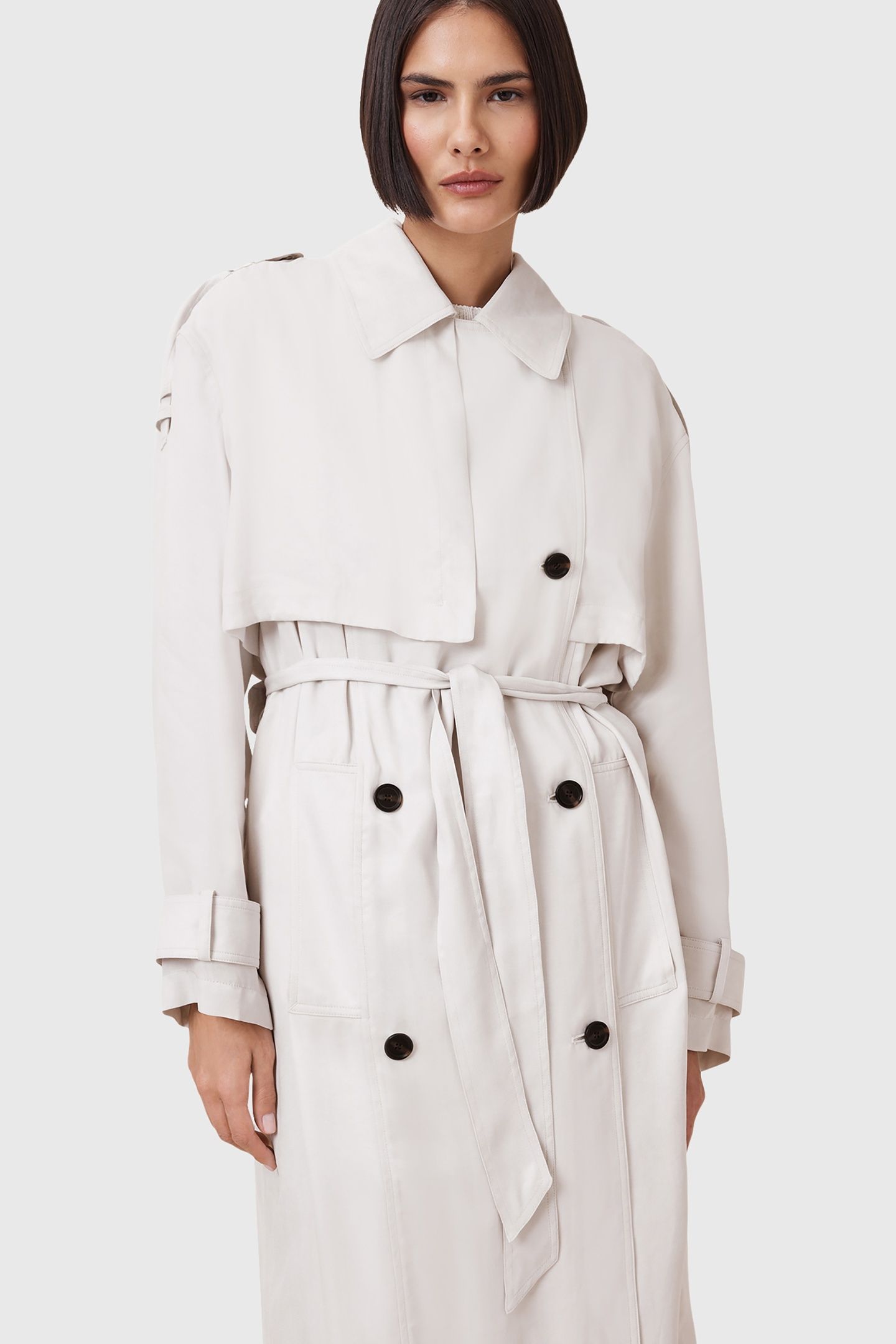 LINNIE TRENCH STONE WHITE 5