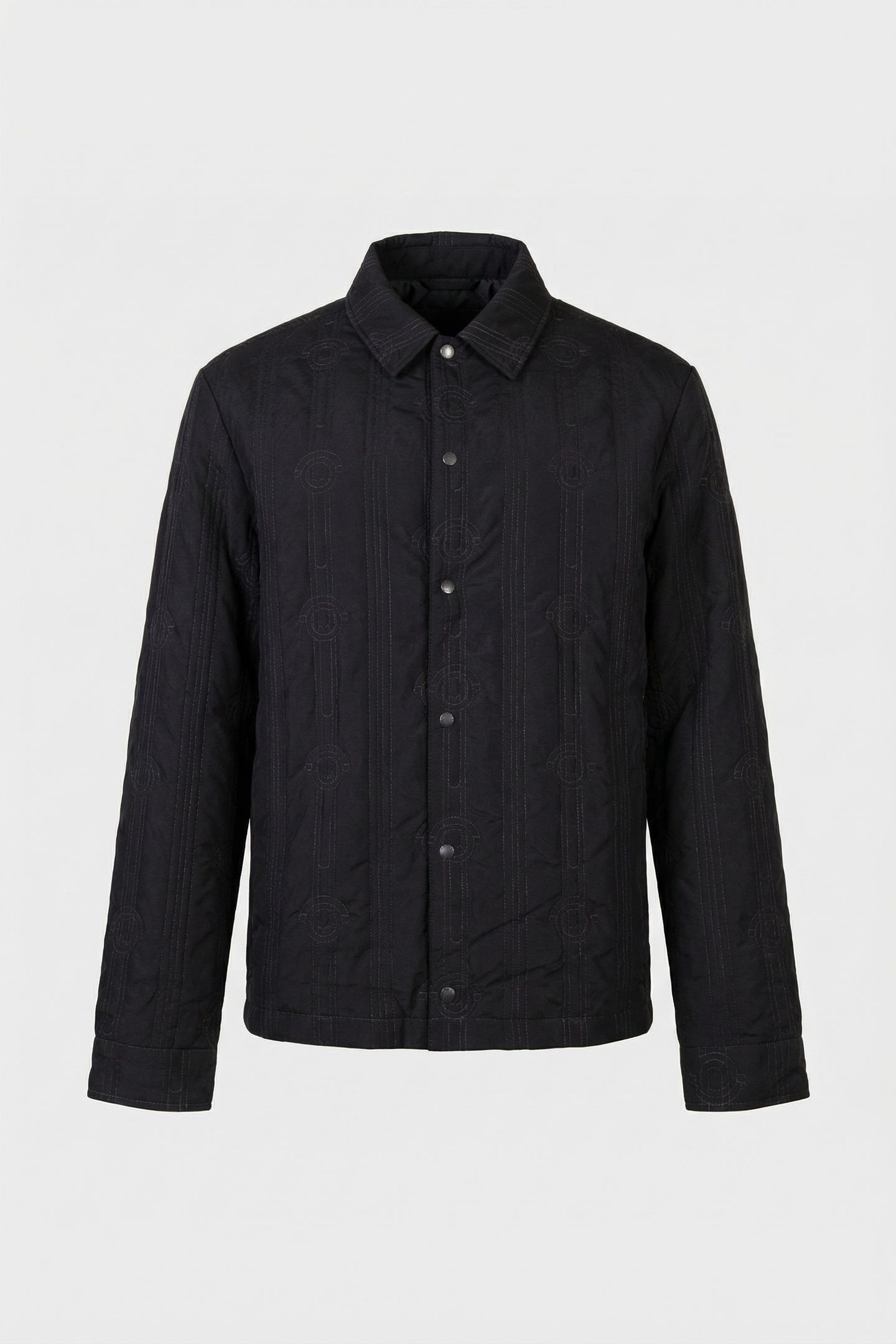 LIGHTWEIGHT QUILTED OVERSHIRT BLACK ICE 4