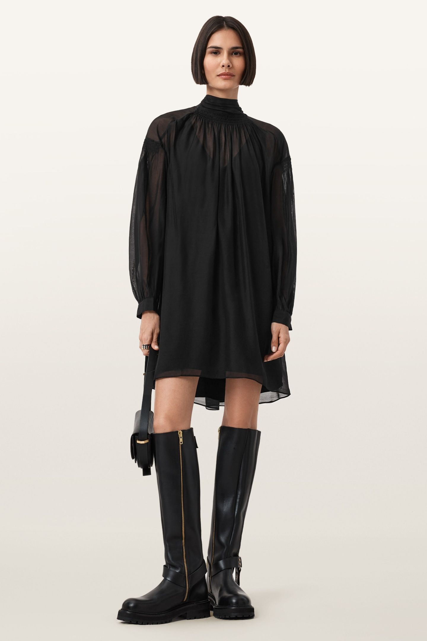 PEARLA DRESS BLACK 1