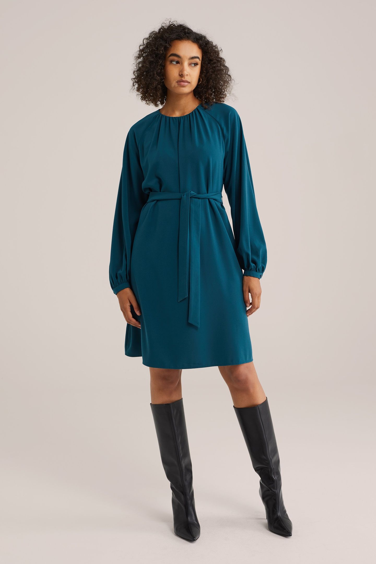 DRESS MID LENGTH PETROL 2