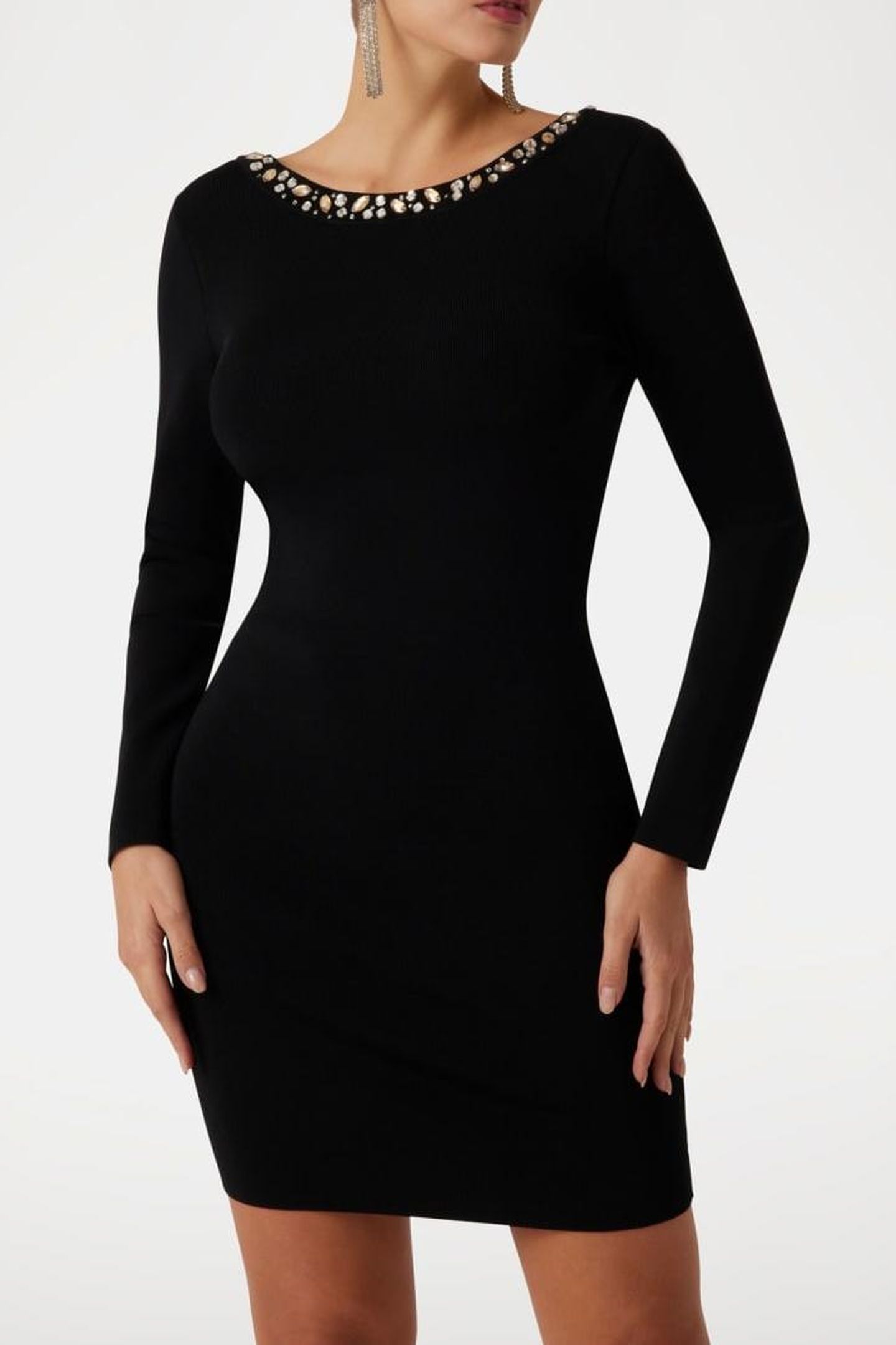 MARCIANO BY GUESS LAUREN BANDAGE DRESS JET BLACK 1