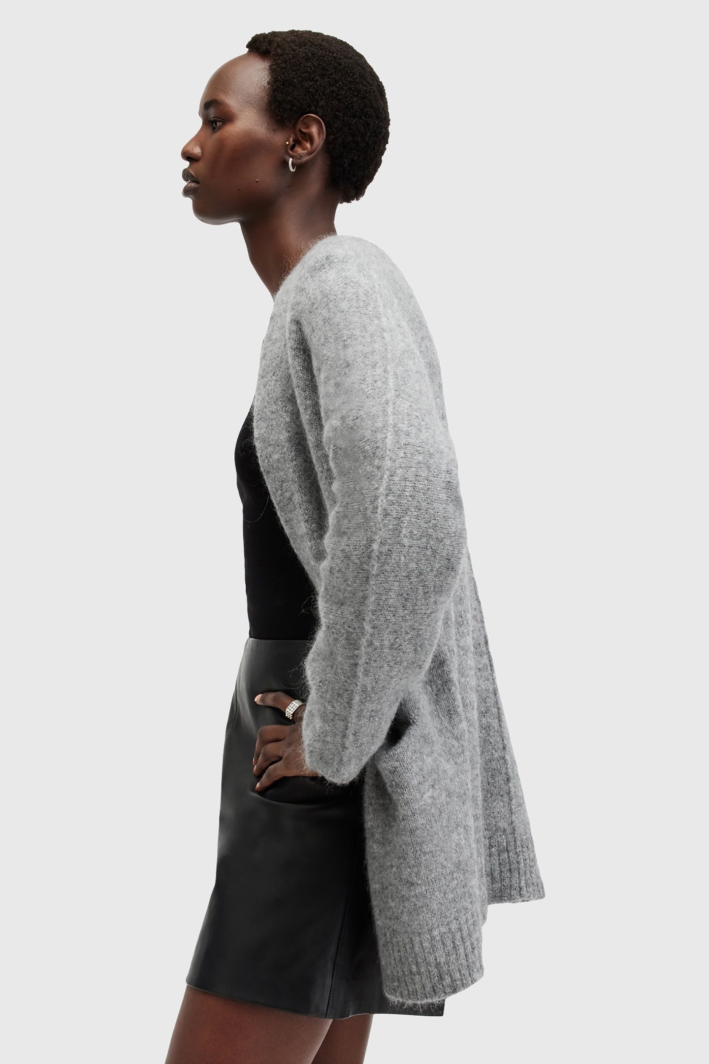 ZOE CARDIGAN GREY MARL 3