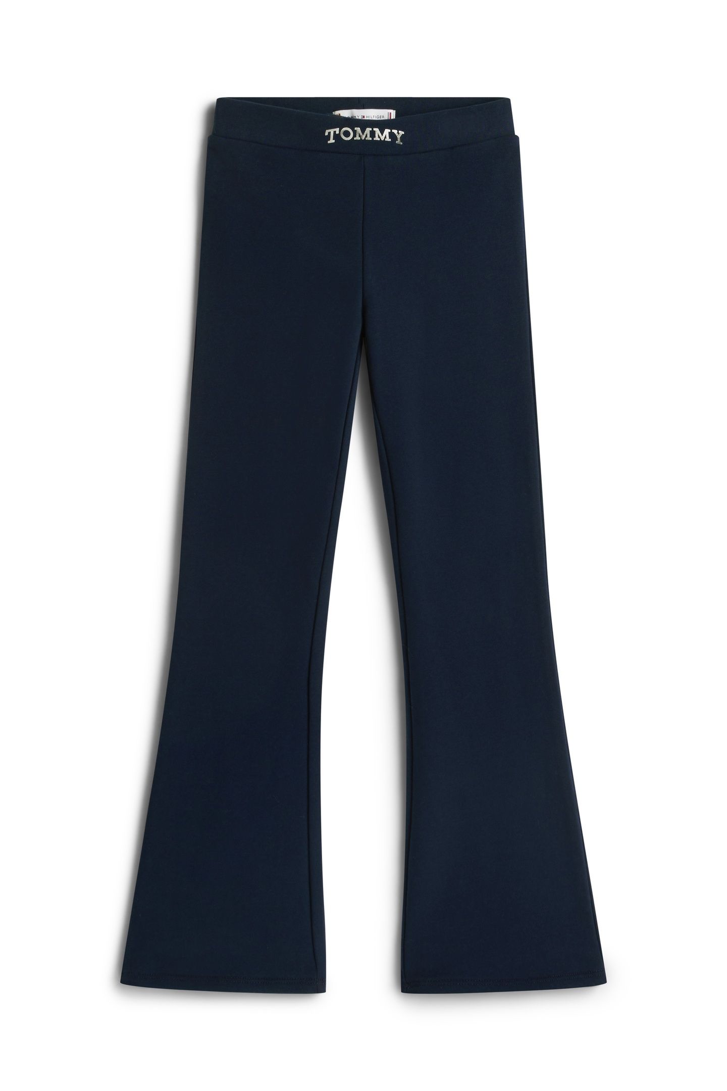GIRLS TOMMY FOIL FLARE LEG DARK NIGHT NAVY 5