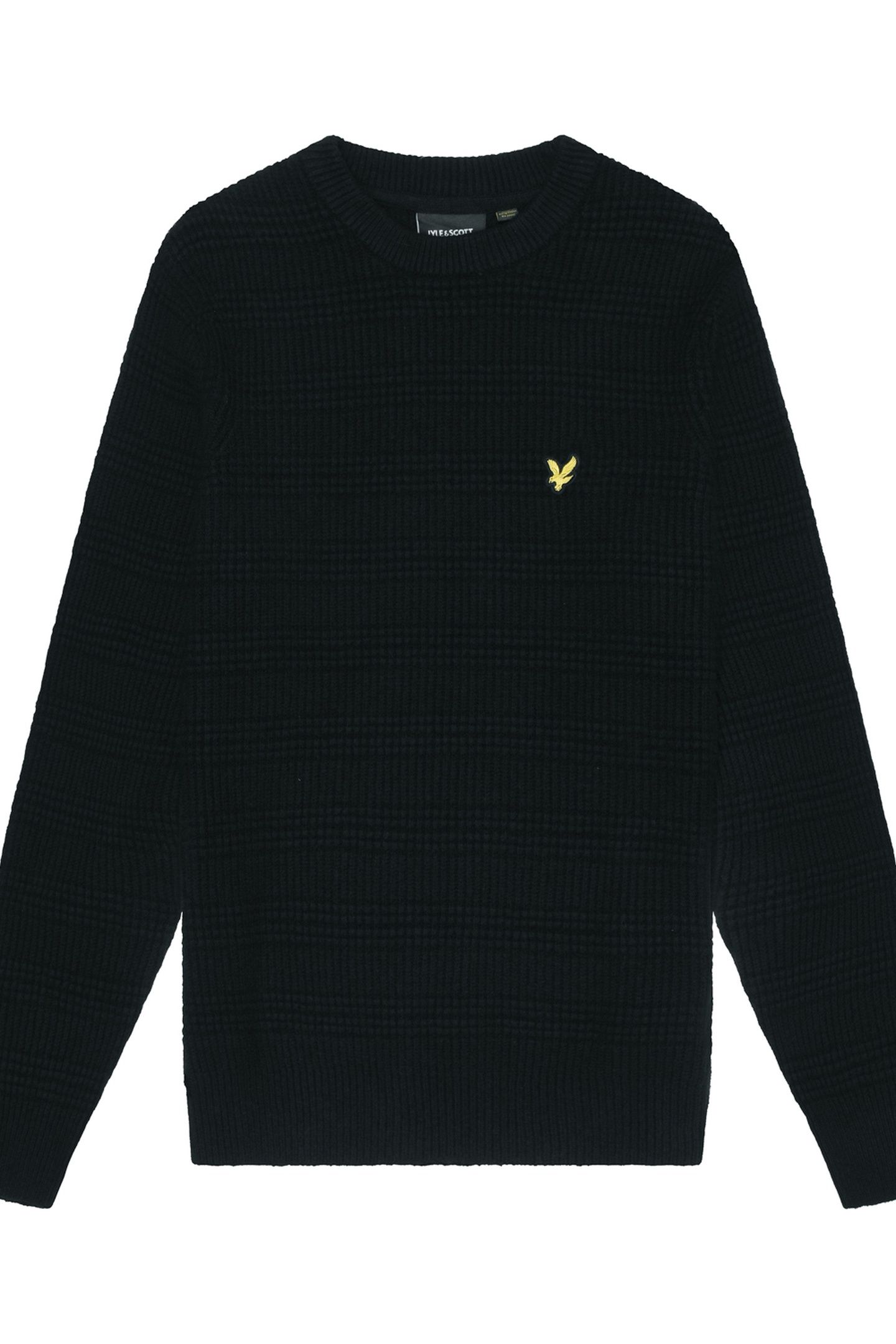 WAFFLE KNIT JUMPER JET BLACK 4