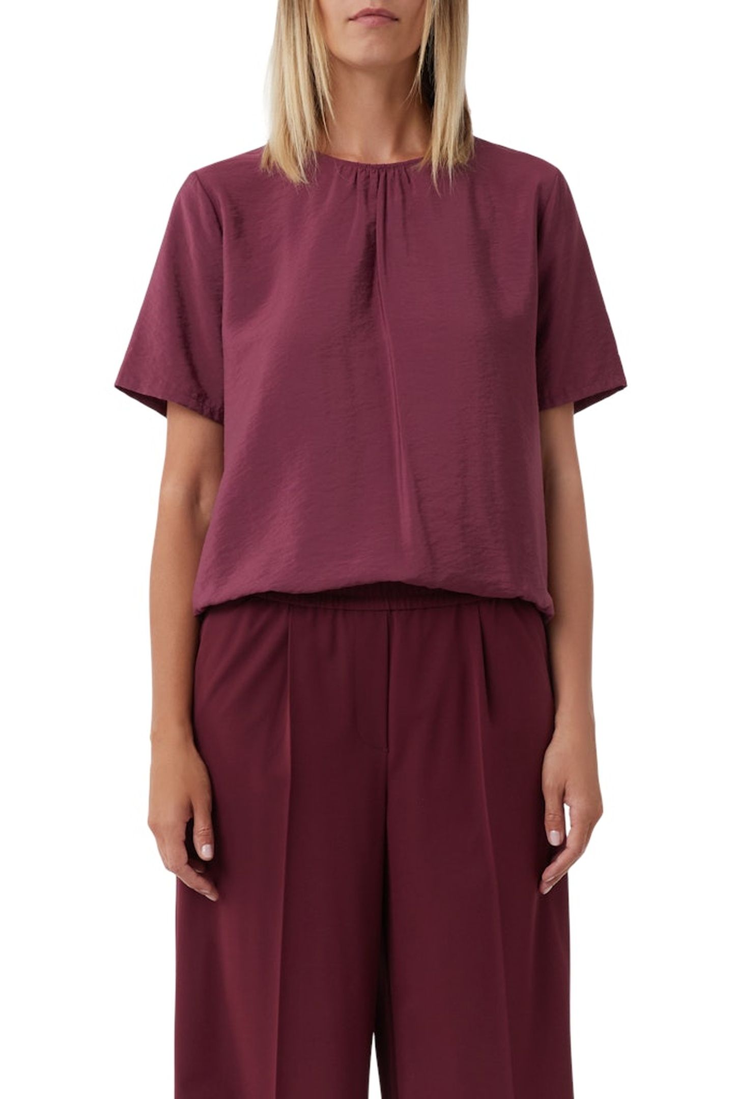 COMMA BLOUSES BURGUNDY 2