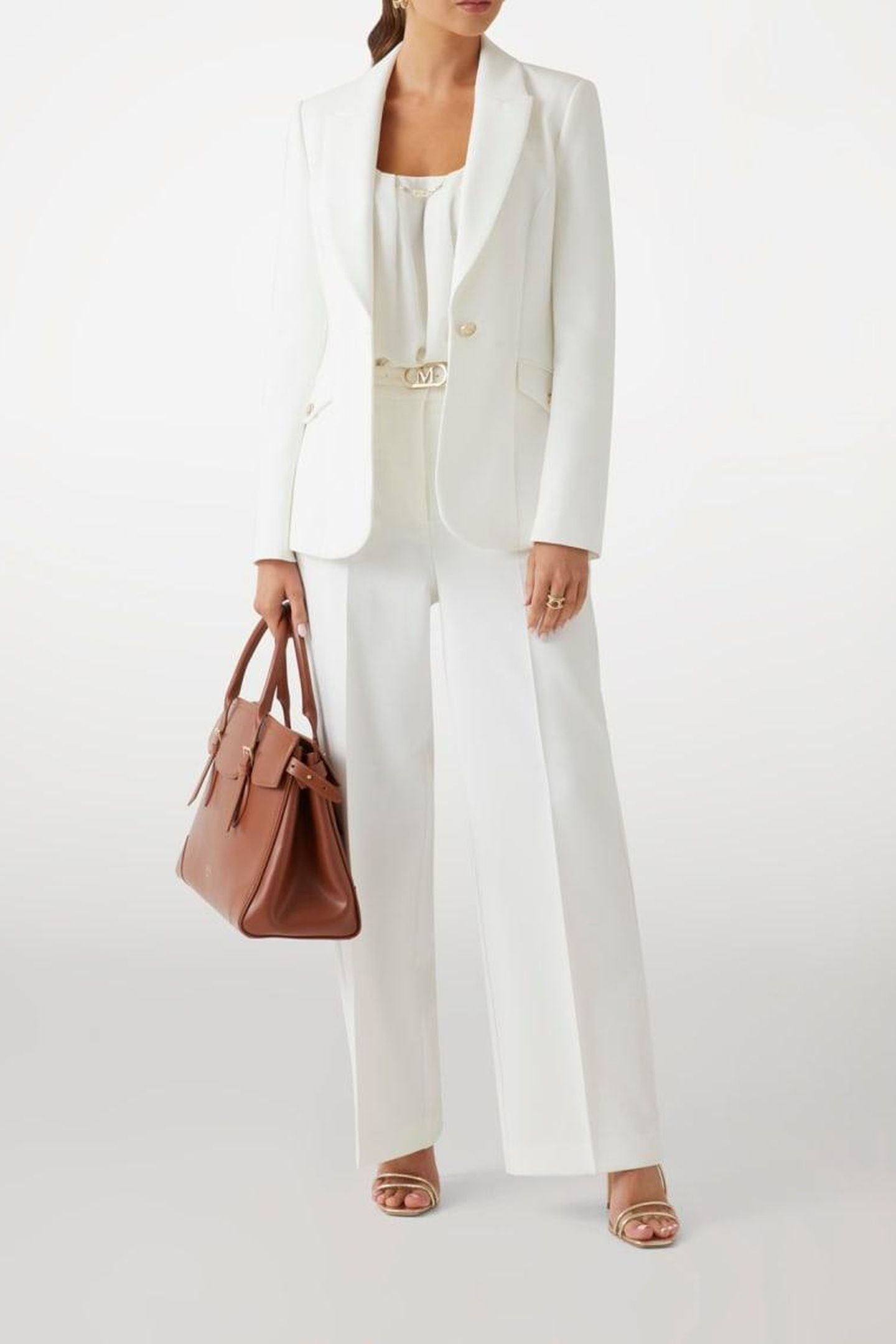 MARCIANO BY GUESS CELIA STRAIGHT PANT PALE PEARL 1