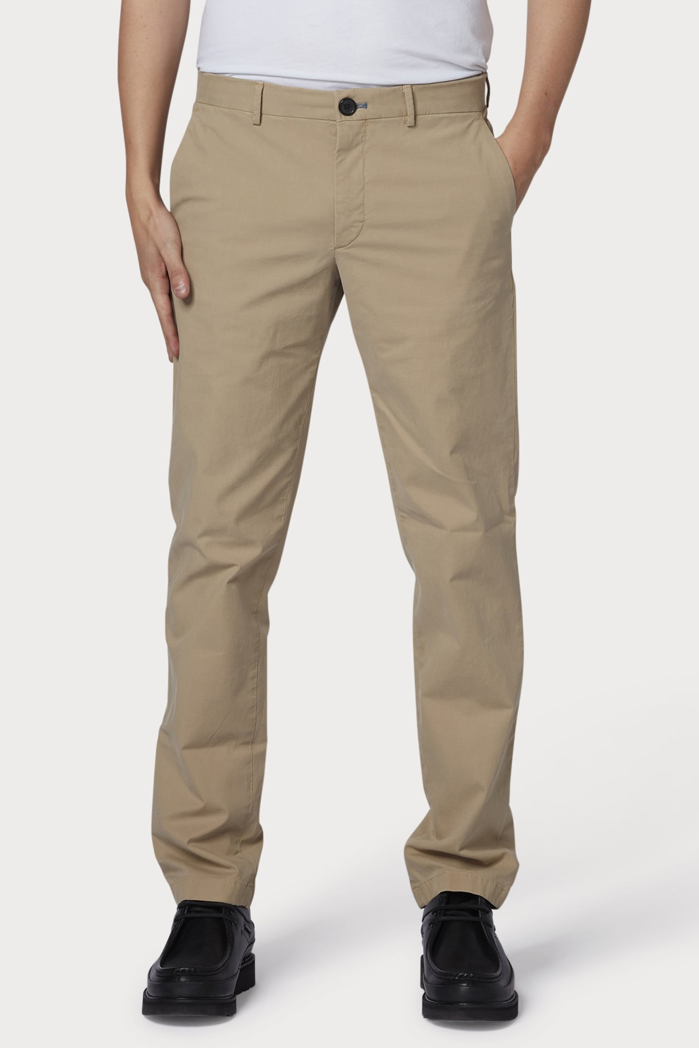 MID FIT CLEAN CHINO LIGHT BEIGE 1