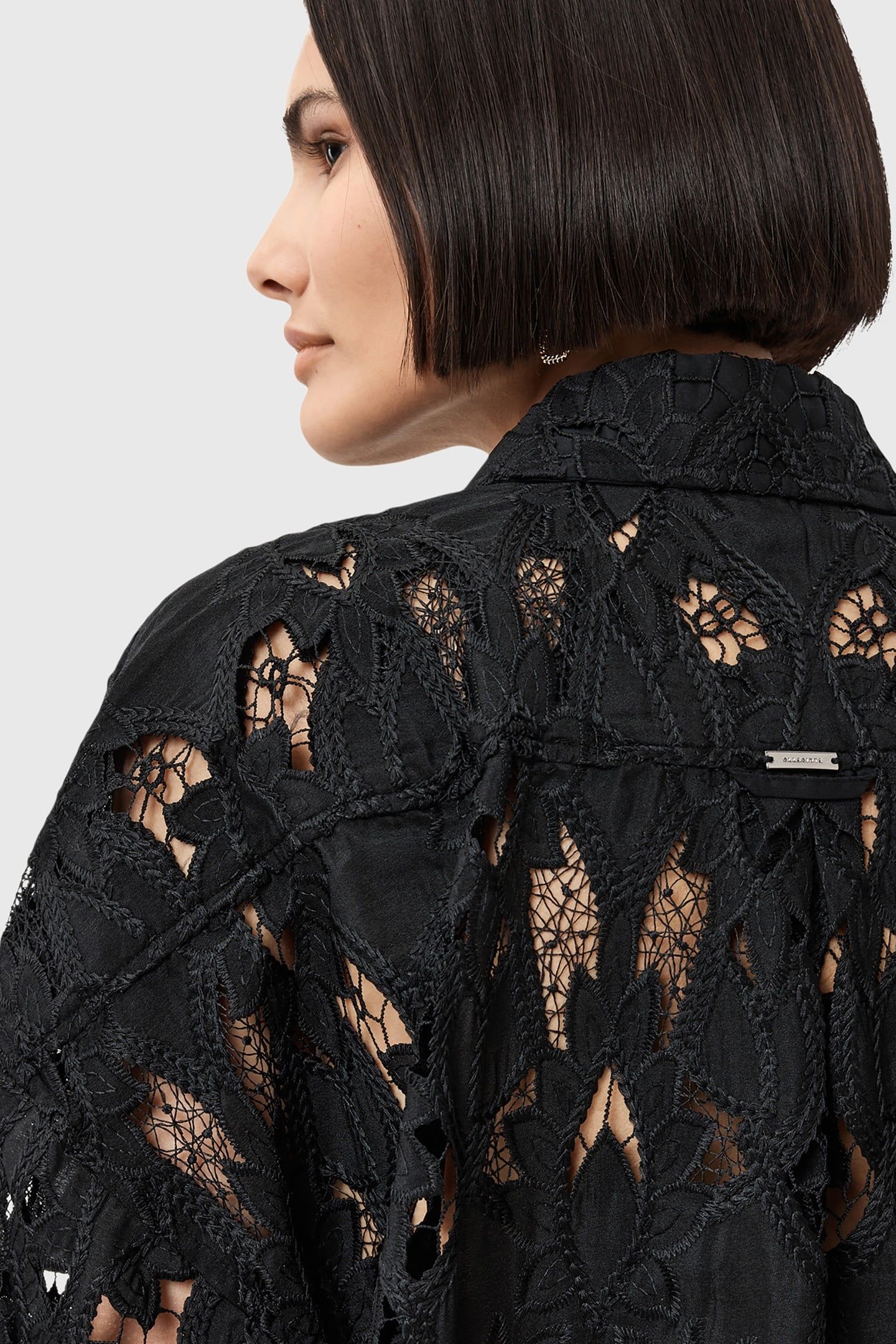 CHARLI EMB SHIRT BLACK 7