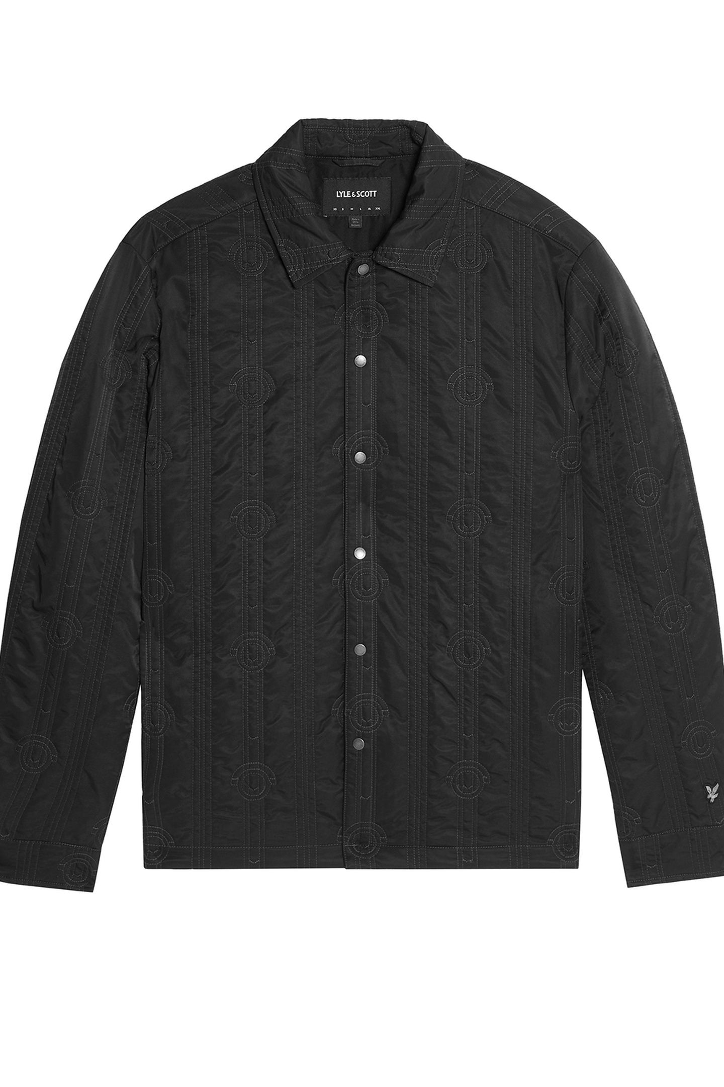 LIGHTWEIGHT QUILTED OVERSHIRT BLACK ICE 1