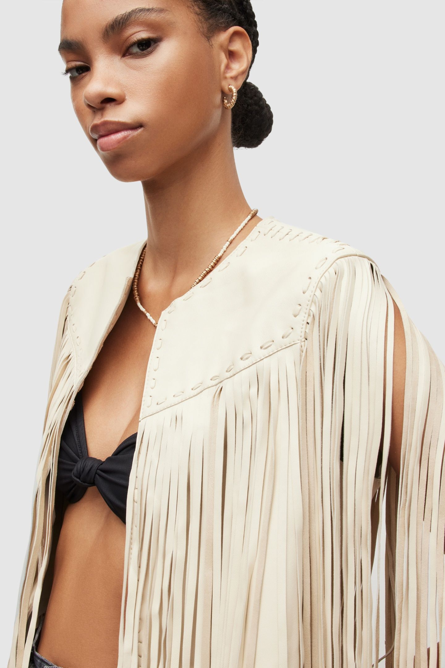 ASTRAL TASSEL GILET WHITE 7