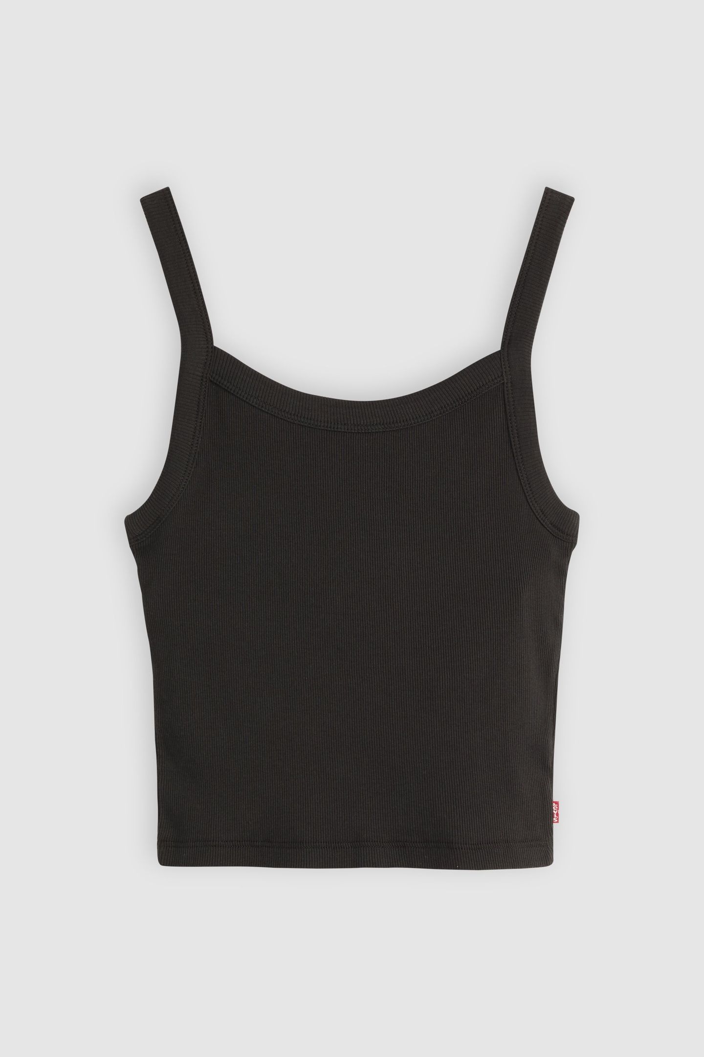 ESSENTIAL SPORTY RIBBED TANK TOP BLACK 4
