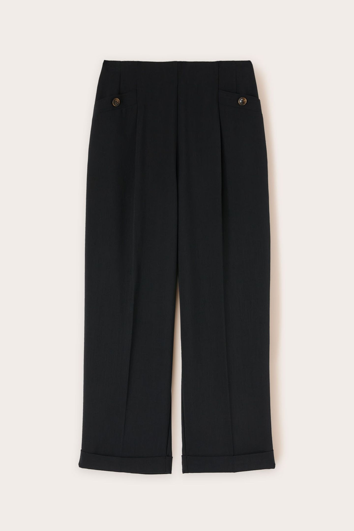 CARROT TROUSERS WITH TURN-UPS BLACK 5