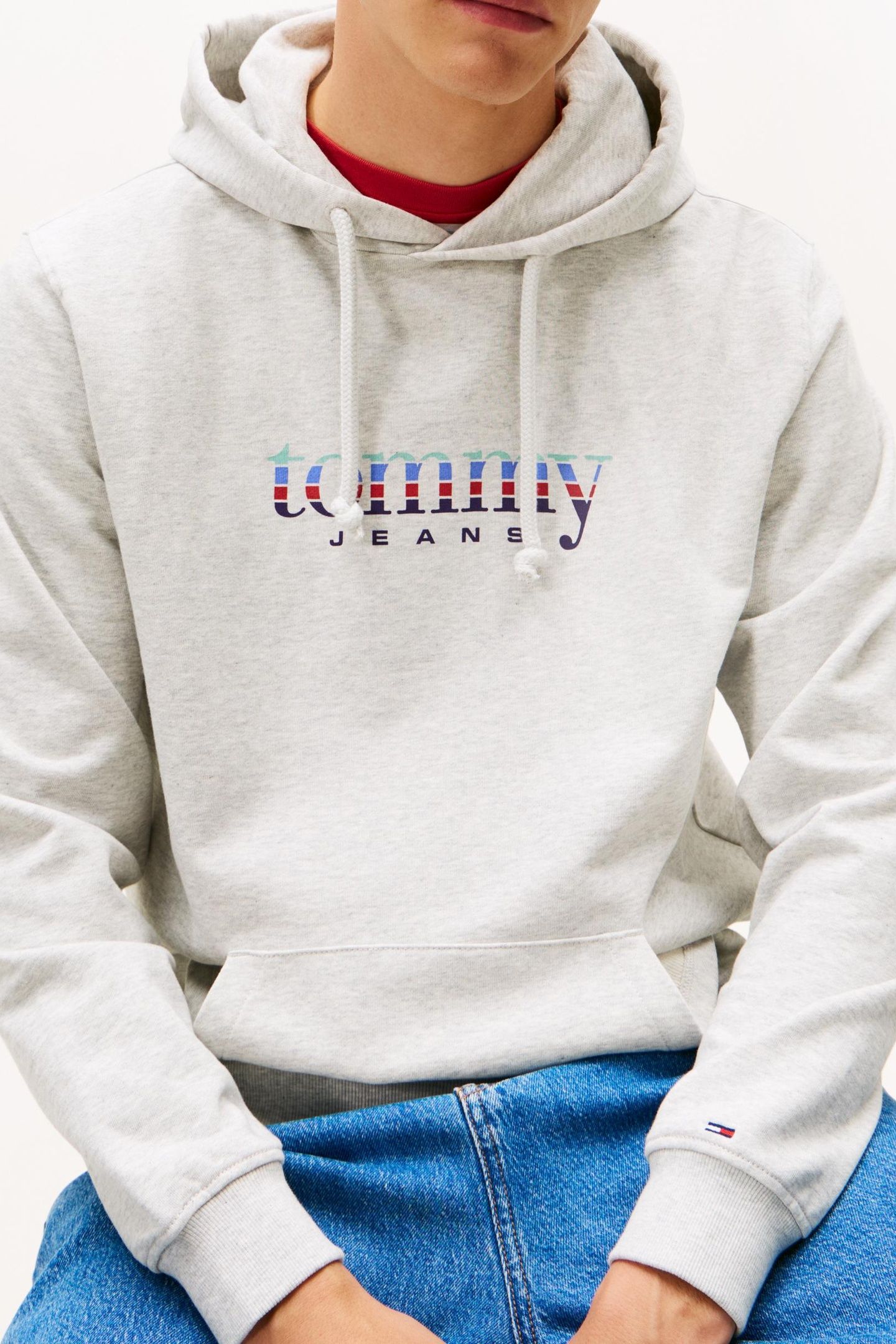 REGULAR ENTRY DNA PULLOVER HOODIE ICE GREY HEATHER 2