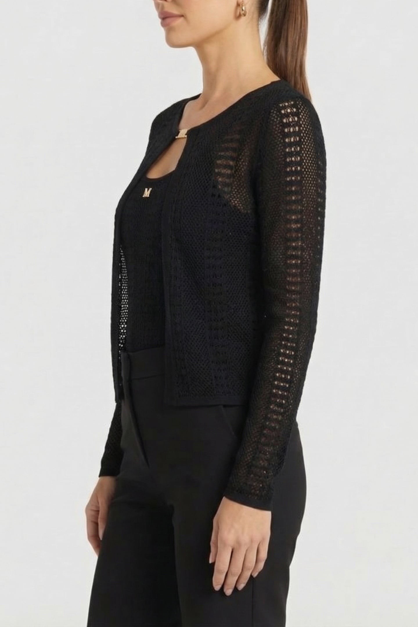 MARCIANO BY GUESS EMMA TWIN SET SWEATER JET BLACK 3