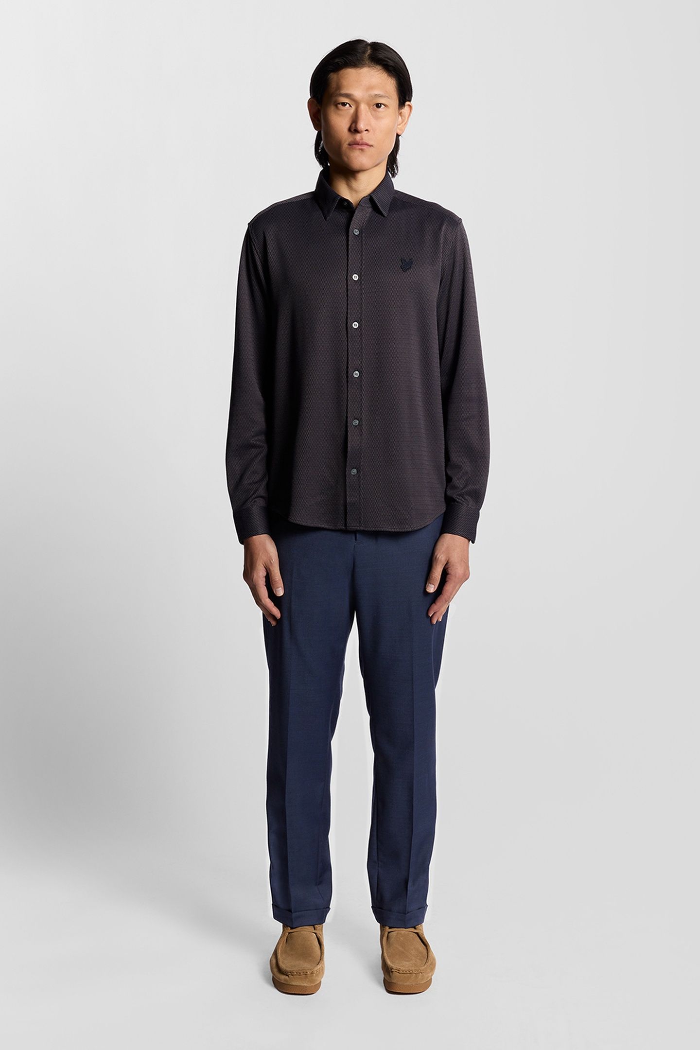 SHARKSKIN TROUSERS CARBON 1