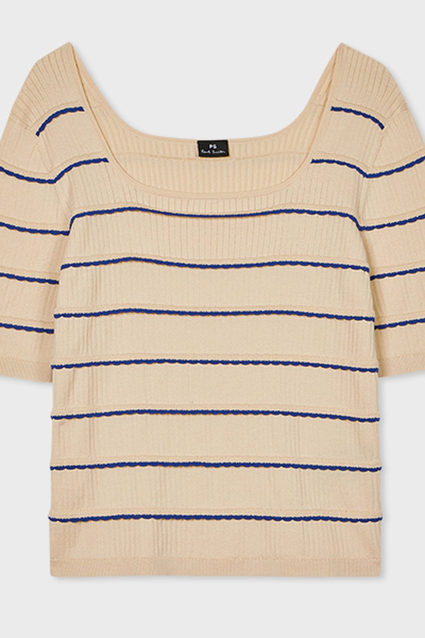 KNITTED SS TOP IVORY 4