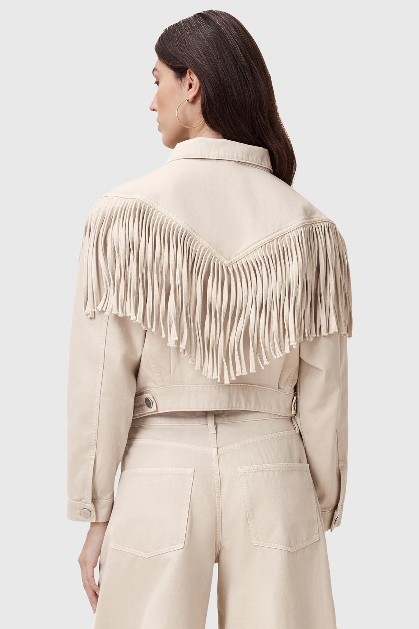 MARLENE FRNGE JACKET CREAM WHITE 4